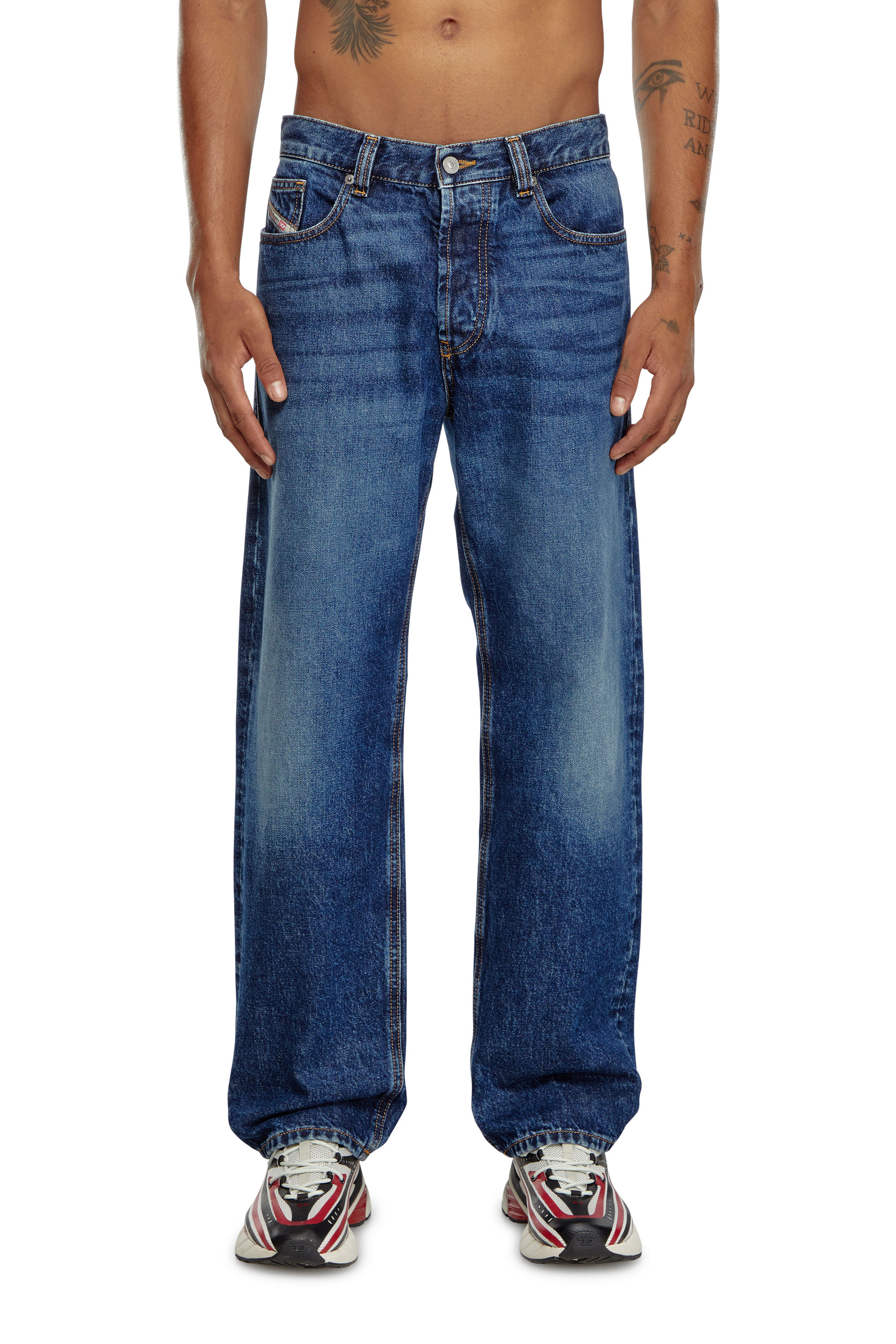 Diesel - Man's Straight Jeans 2010 D-Macs 09I27, Dark Blue - 1