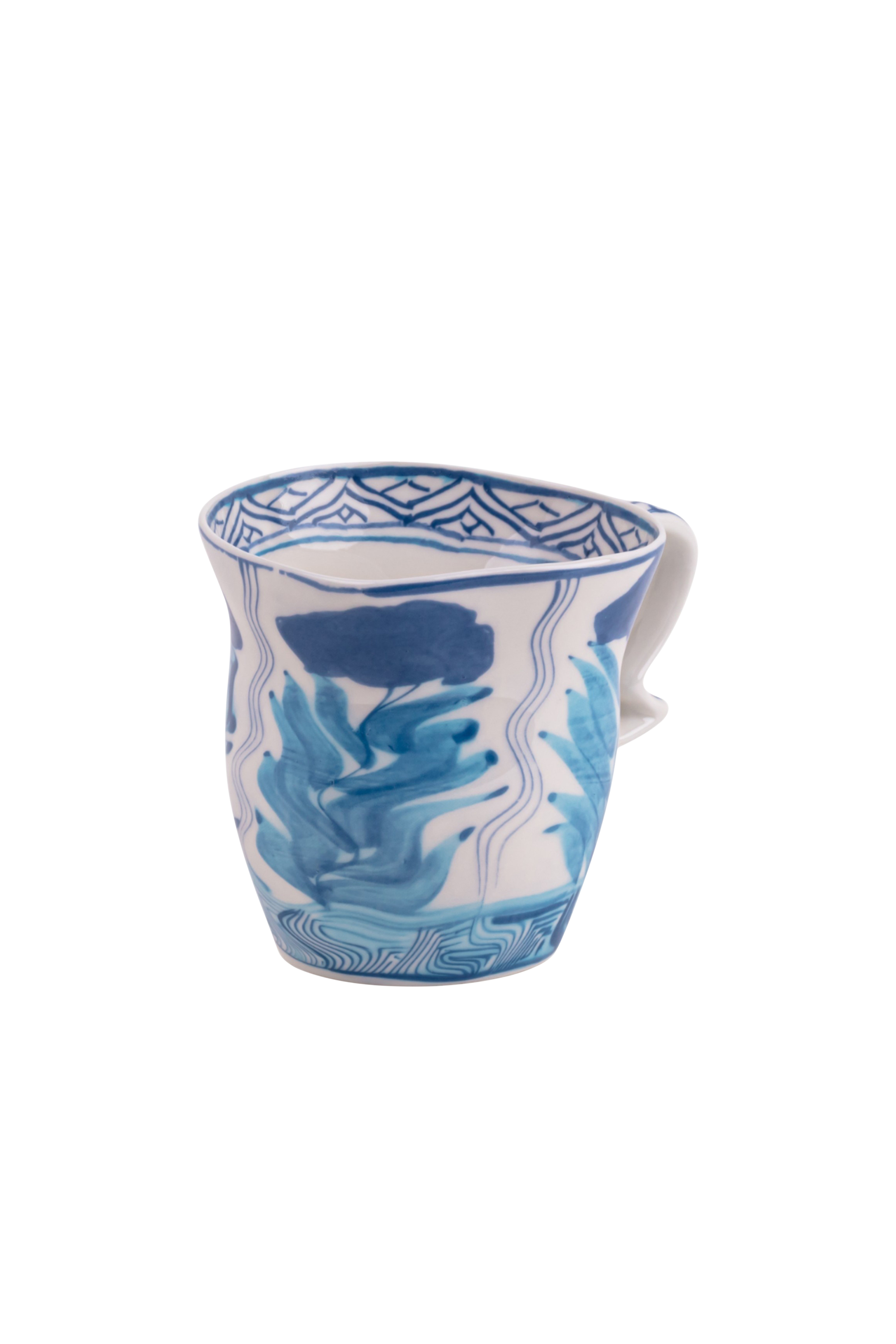 Diesel - 11257 PORCELAIN MUG "CLASSIC ON ACID" -, Unisex's Porcelain mug in White/Blue - 2