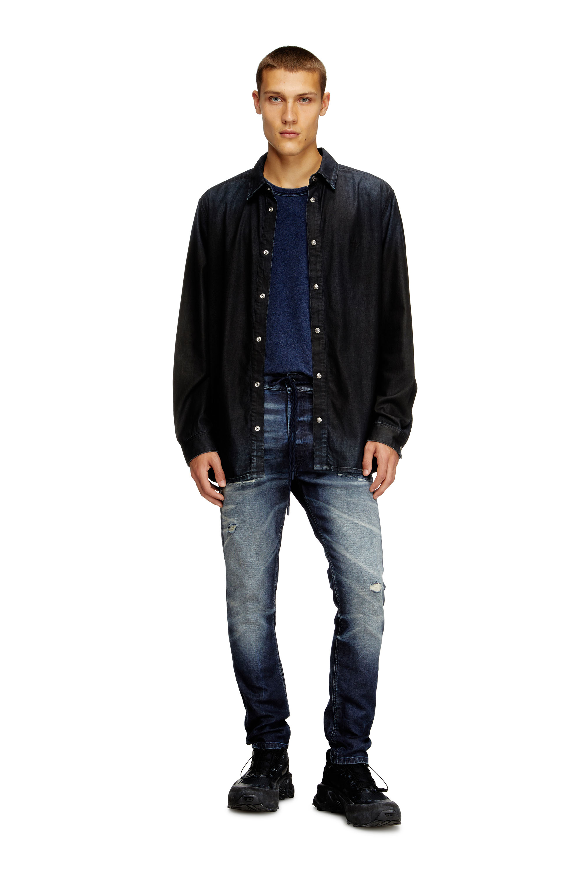 Diesel - Man's Regular 2032 D-Krooley Joggjeans® 068UD, Dark Blue - 2