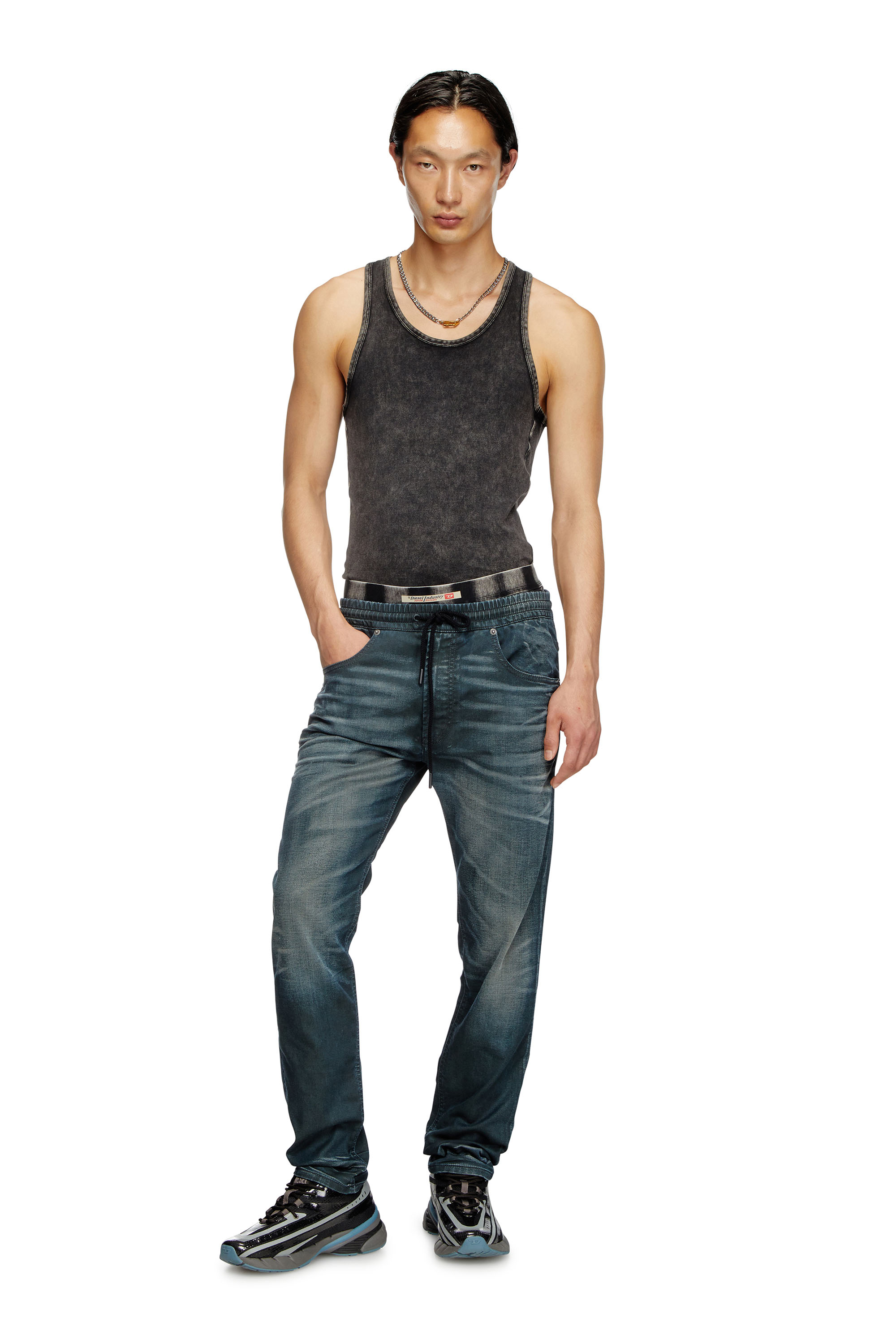 Diesel - Man's Regular 2030 D-Krooley Joggjeans® 068QK, Dark Blue - 2