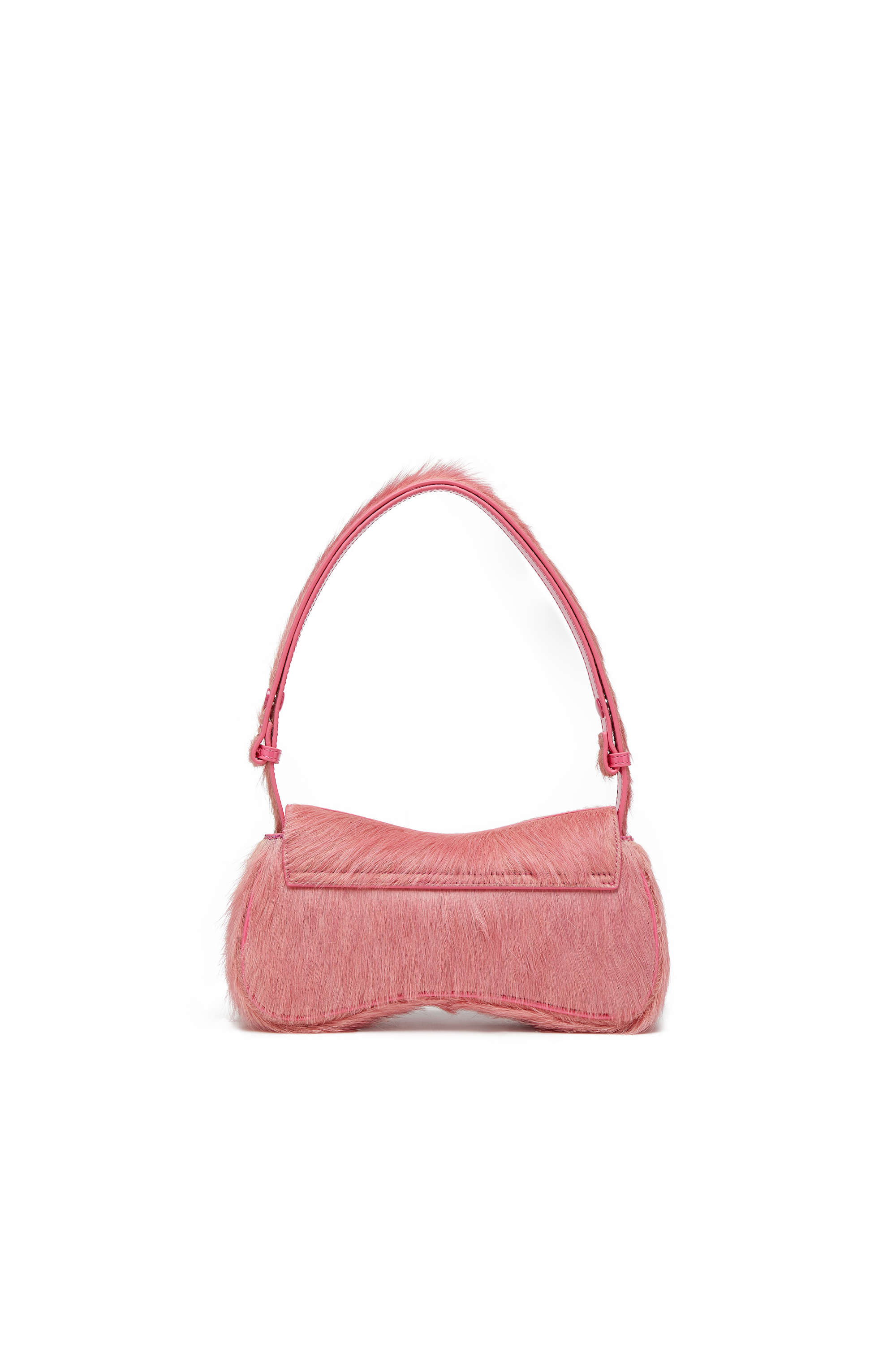 Diesel - PLAY CLUTCH, Woman's Play-Clutch in coloured hairy leather in Pink - 3