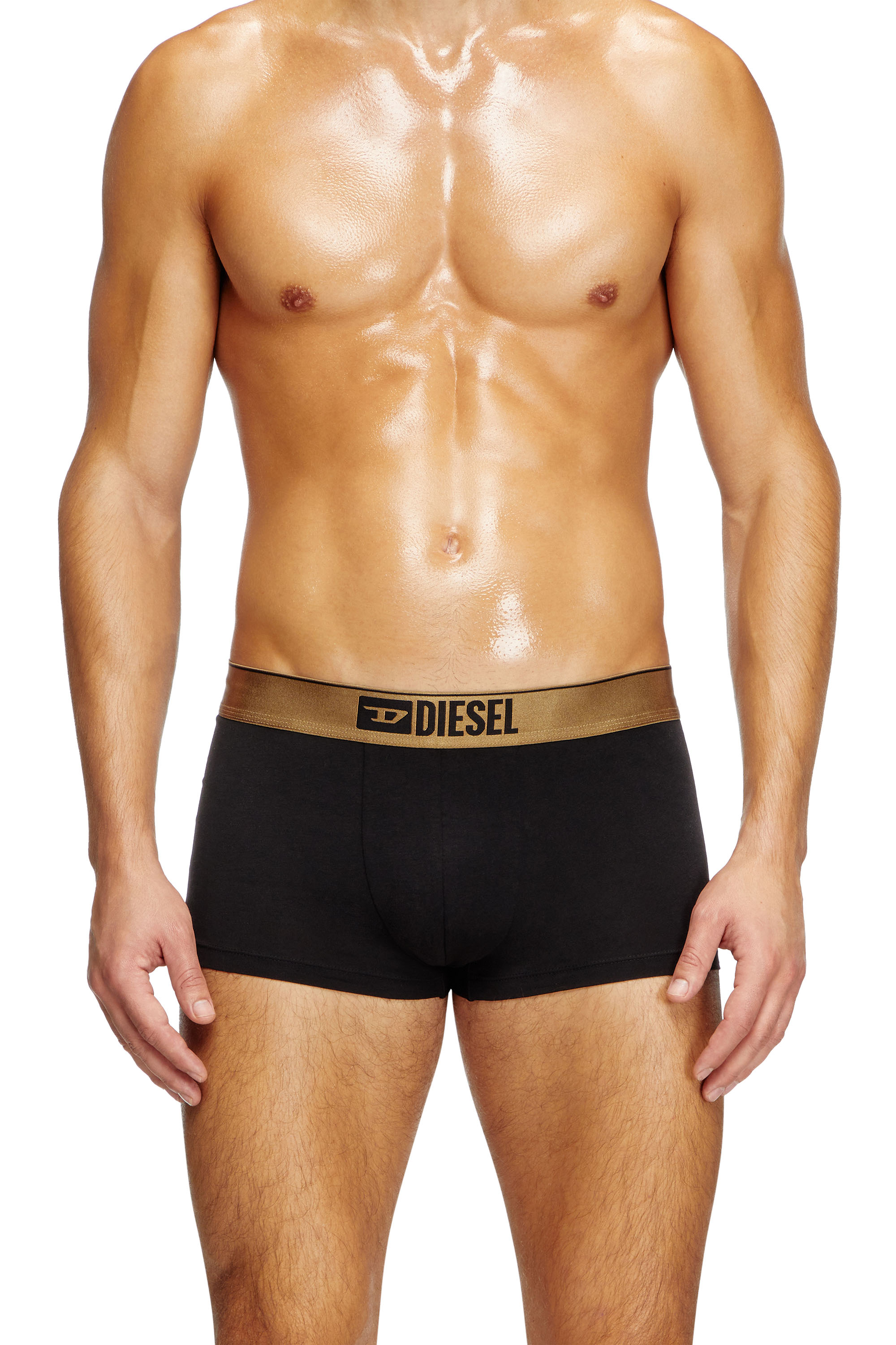 Diesel - DAMIEN-GFT-3PACK, Man's Three-pack metallic boxer in Black/Red - 2