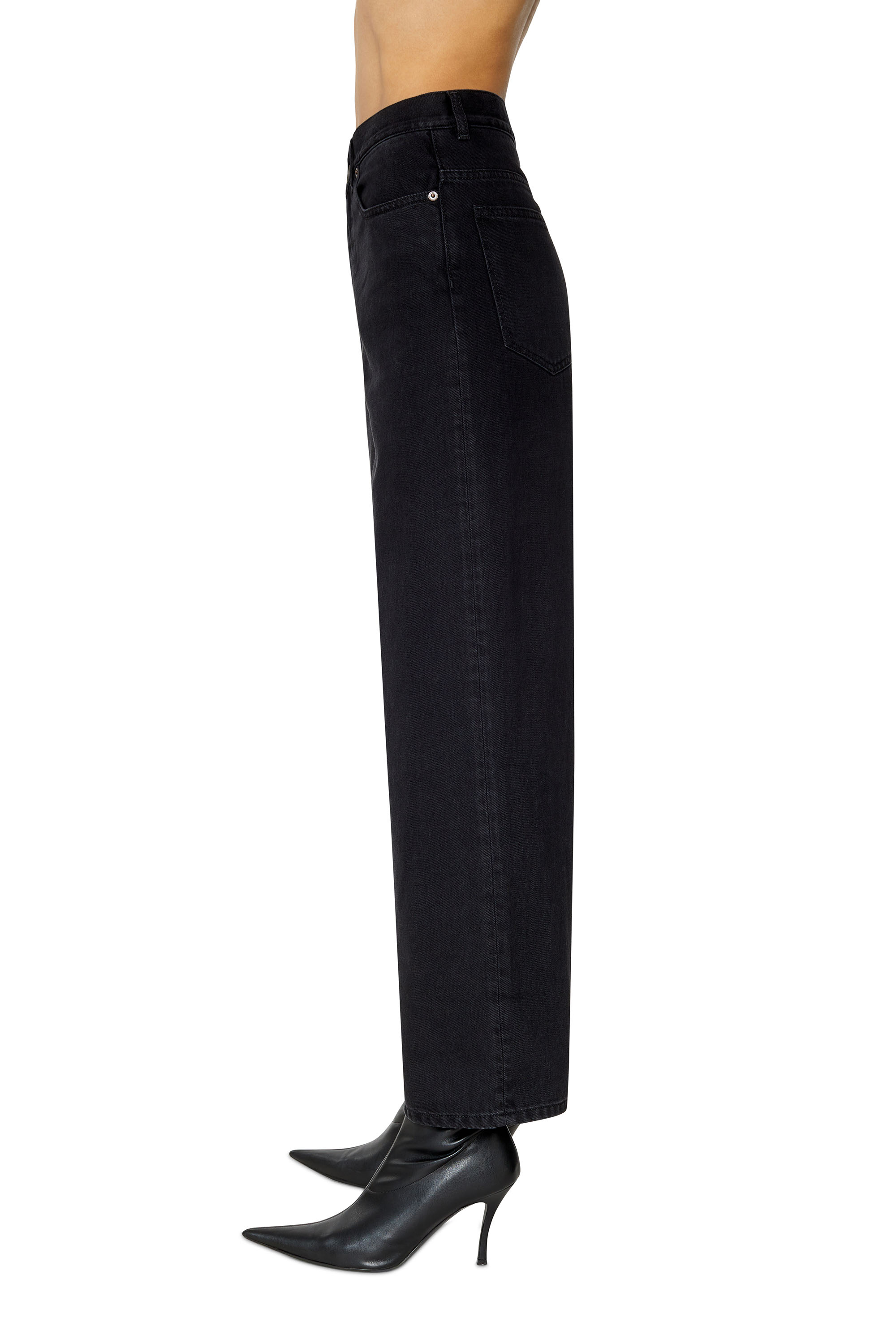 Diesel - Bootcut and Flare Jeans 2000 Widee Z09RL, Woman's Bootcut and Flare Jeans - 2000 Widee in Black/Dark grey - 3