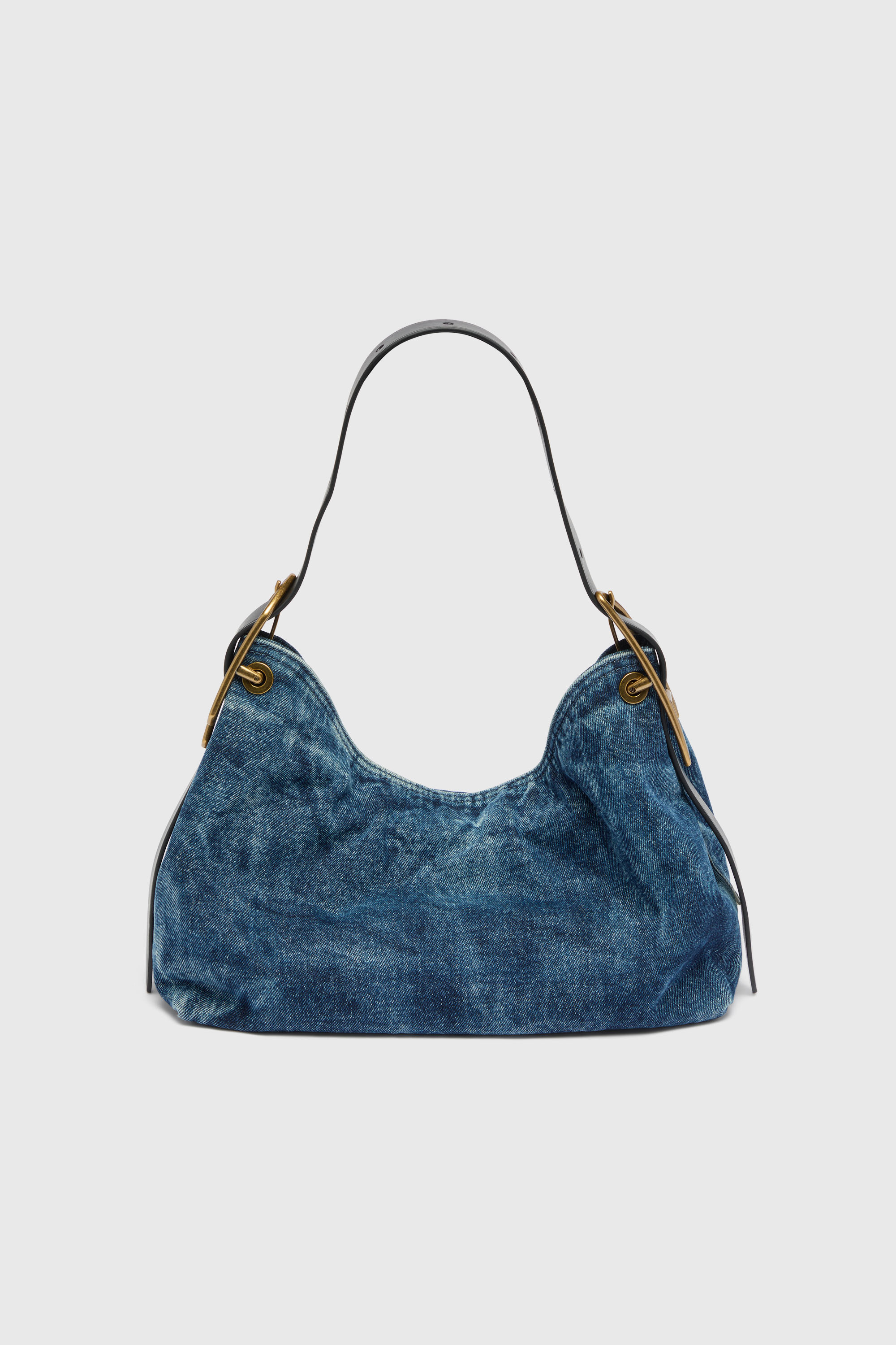 Diesel - D-LINE HOBO S, Woman's D-Line-Denim shoulder bag in Medium blue - 2