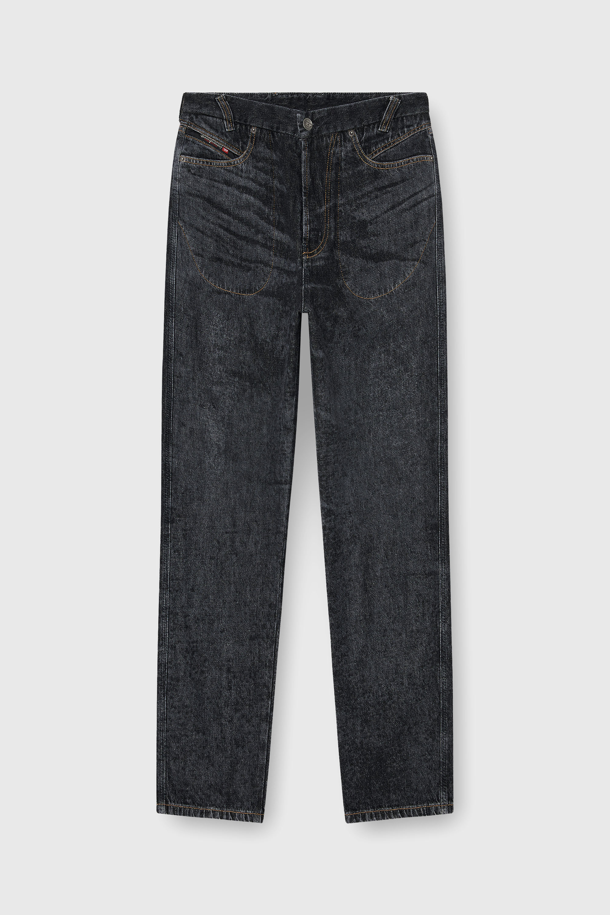 Diesel - Man's Relaxed Jeans D-Marcus 09Q24, Black/Dark grey - 6
