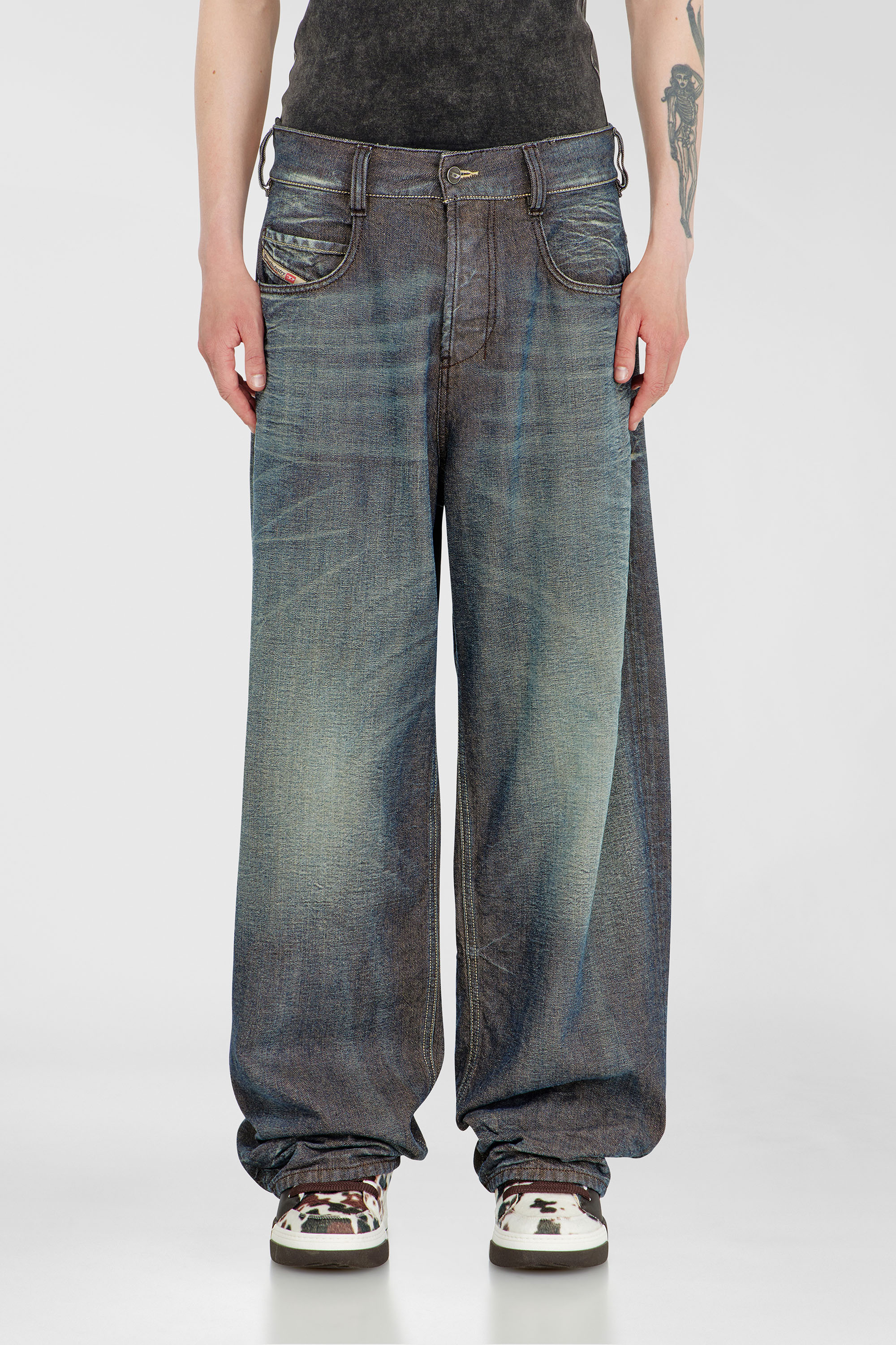 Diesel - Unisex's Relaxed Jeans 1997 D-Enim-M 007EM, Dark Blue - 1