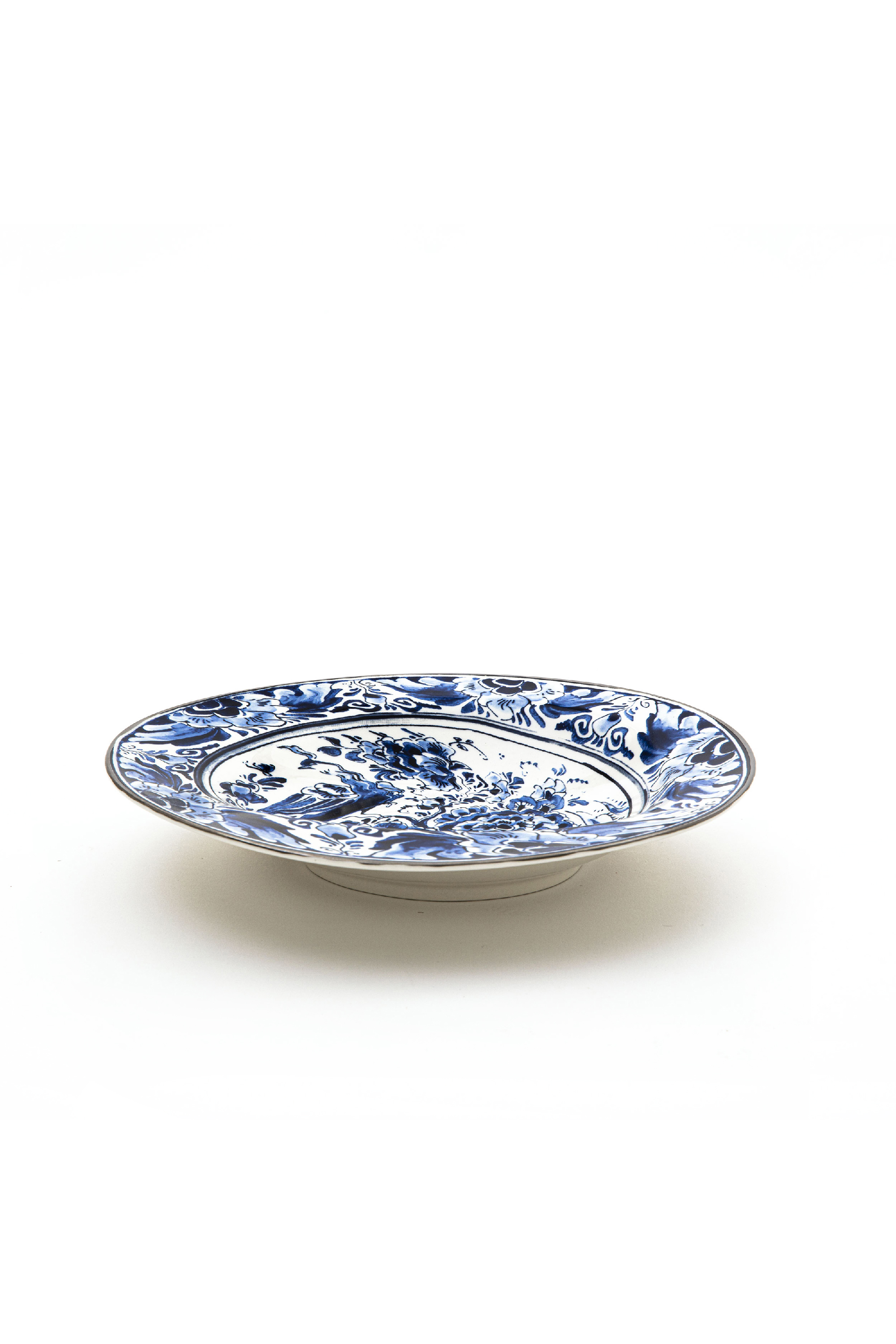 Diesel - 11222 SOUP PLATE IN PORCELAIN "CLASSIC O, White/Blue - Image 3