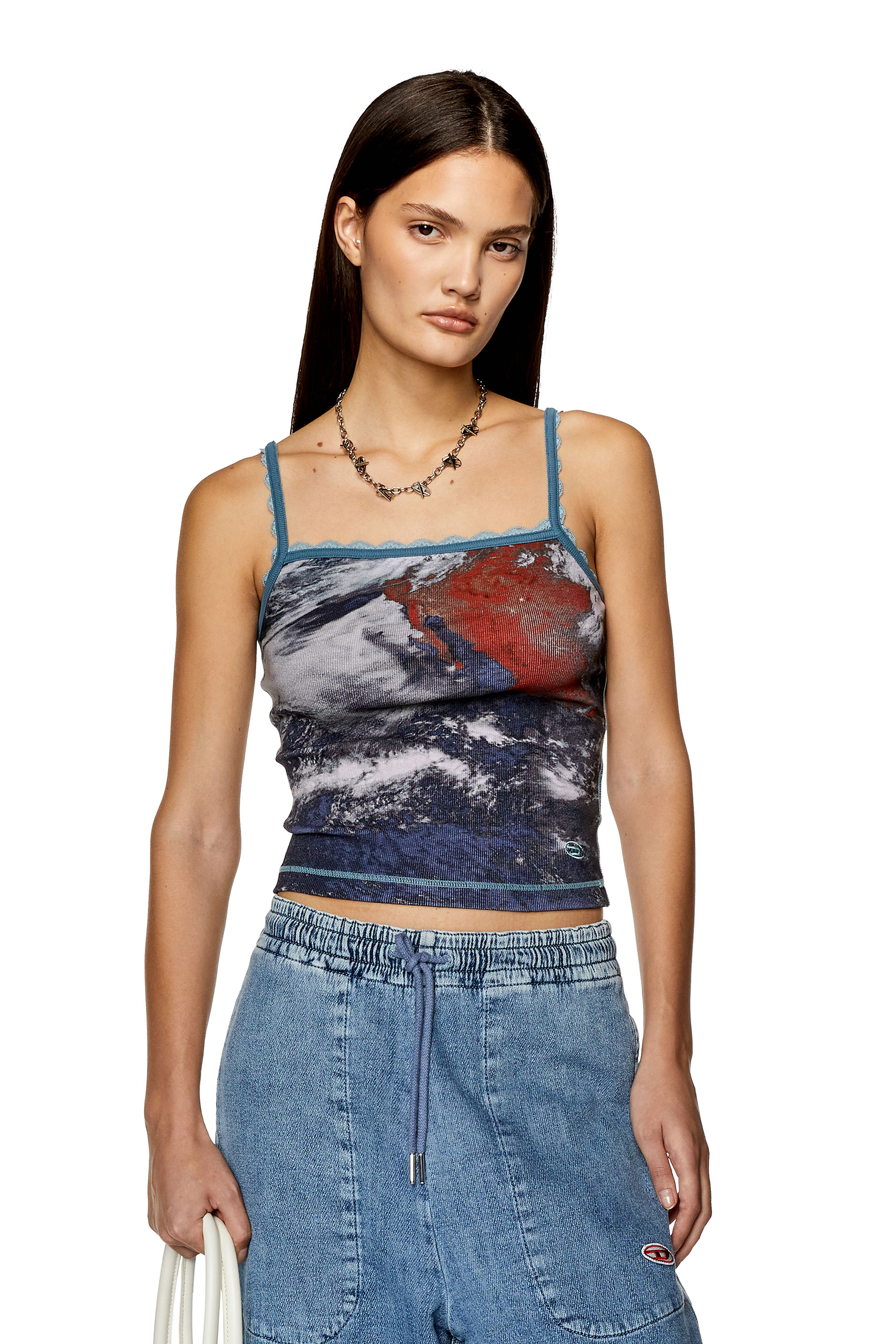 Diesel - T-HOP-LACE, Blue - Image 1