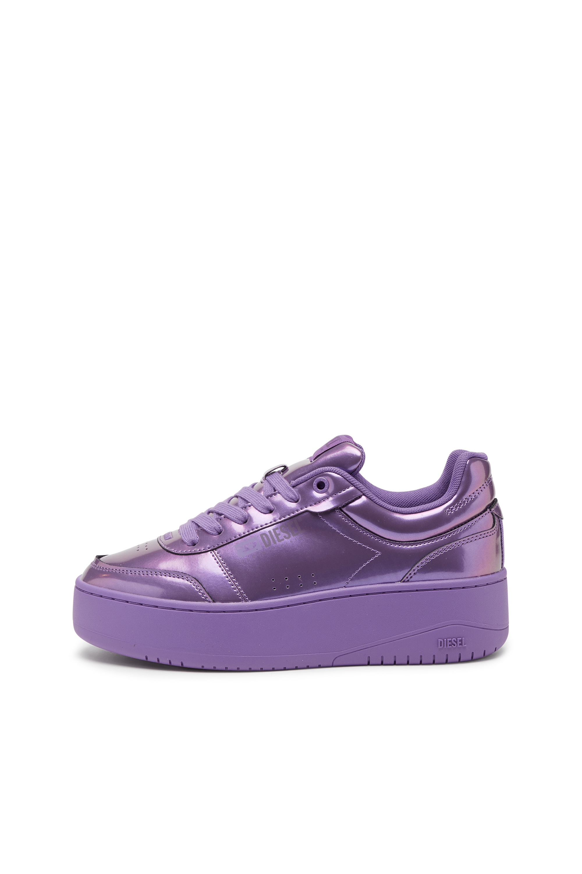 Diesel - S-ATHENE BOLD VTG W, Woman's S-Athene-Iridescent platform sneakers in Violet - 7