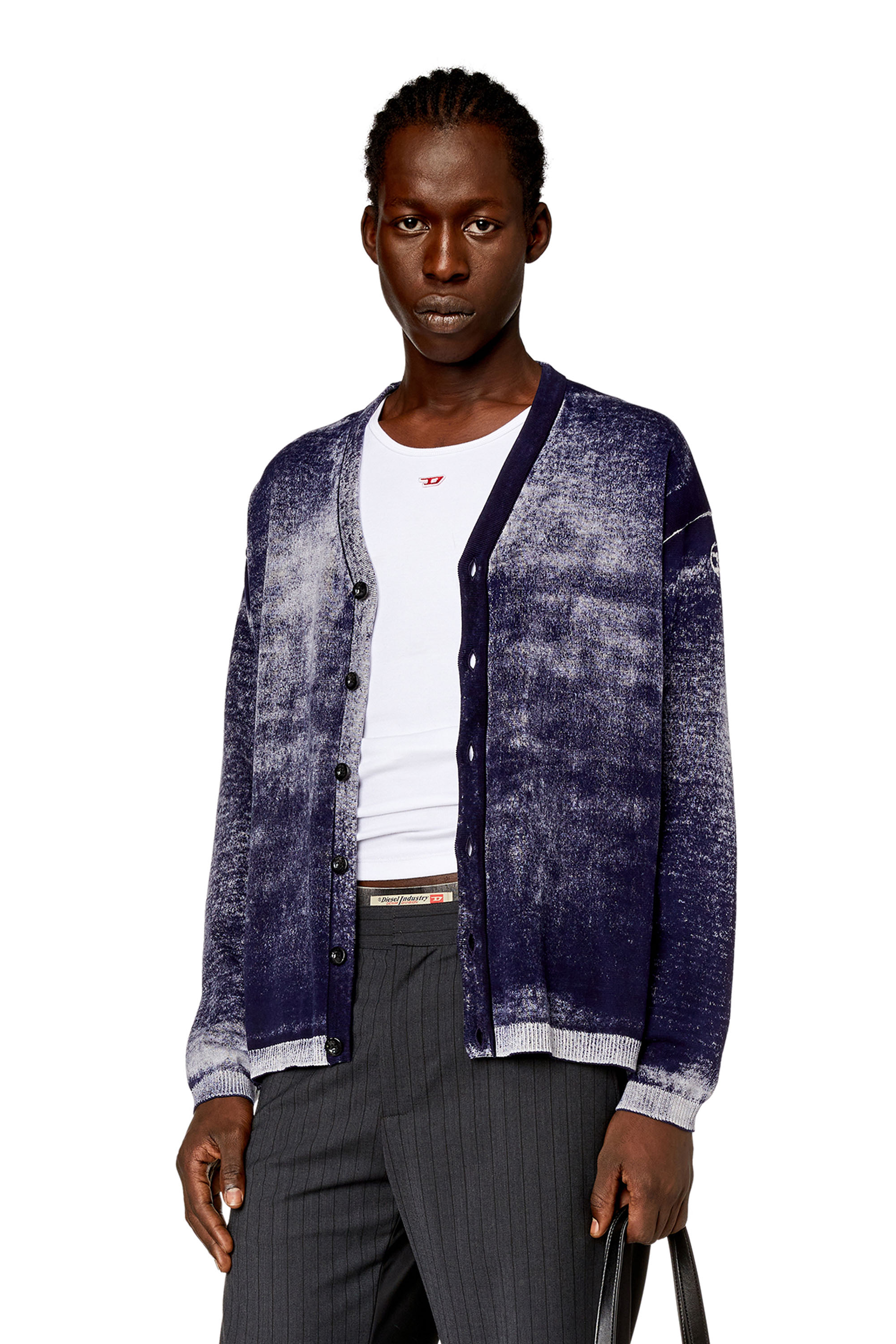 Diesel - K-LARENCE-CARDIGAN-B, Dark Blue - Image 1