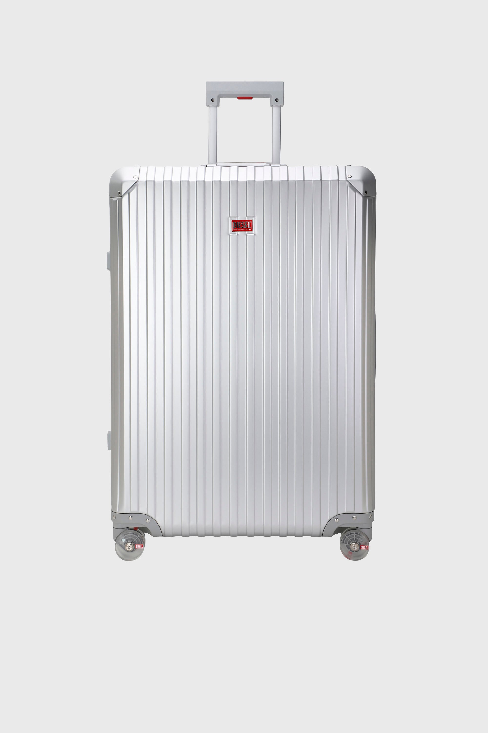 Diesel - DIESEL ALUMINUM TROLLEY- DSL002, Unisex's Aluminum suitcase size L in Silver - 1