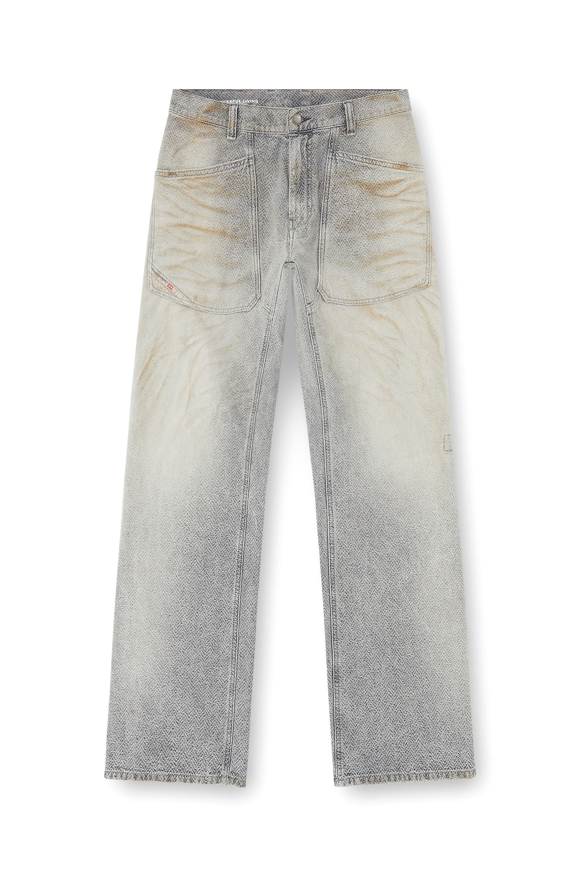 Diesel - Man's Relaxed Jeans D-Zeta 09Q11, Grey - 6