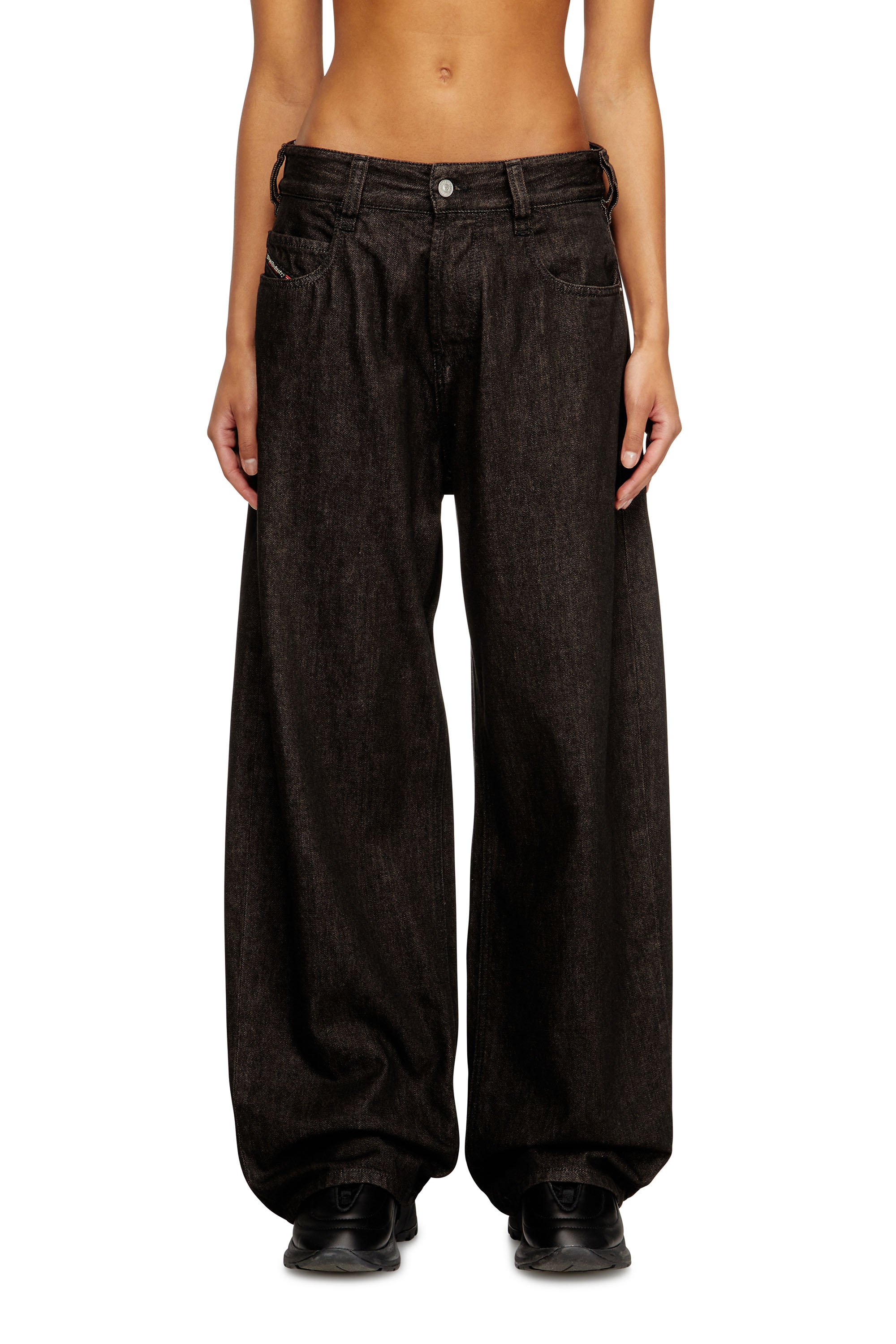 Diesel - Unisex's Relaxed Jeans 1997 D-Enim 09N25, Black/Dark grey - 3