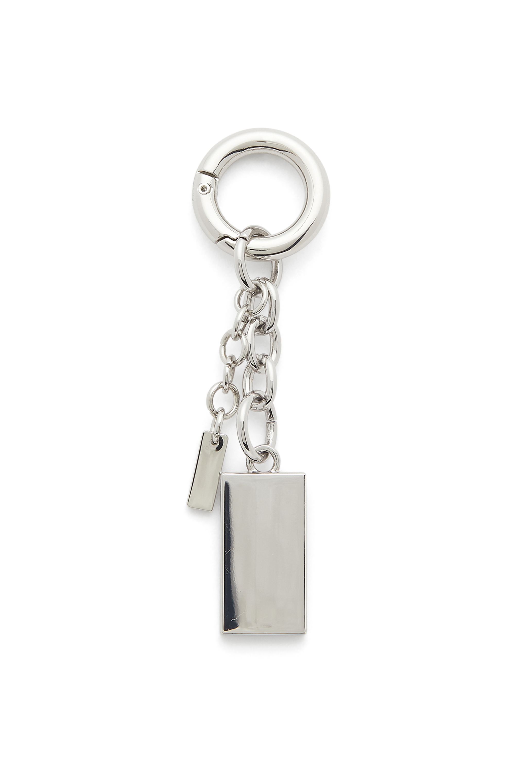 Diesel - CHARM-BISCOTTO, Woman's Metal keyring with Biscotto logo charm in Silver - 2