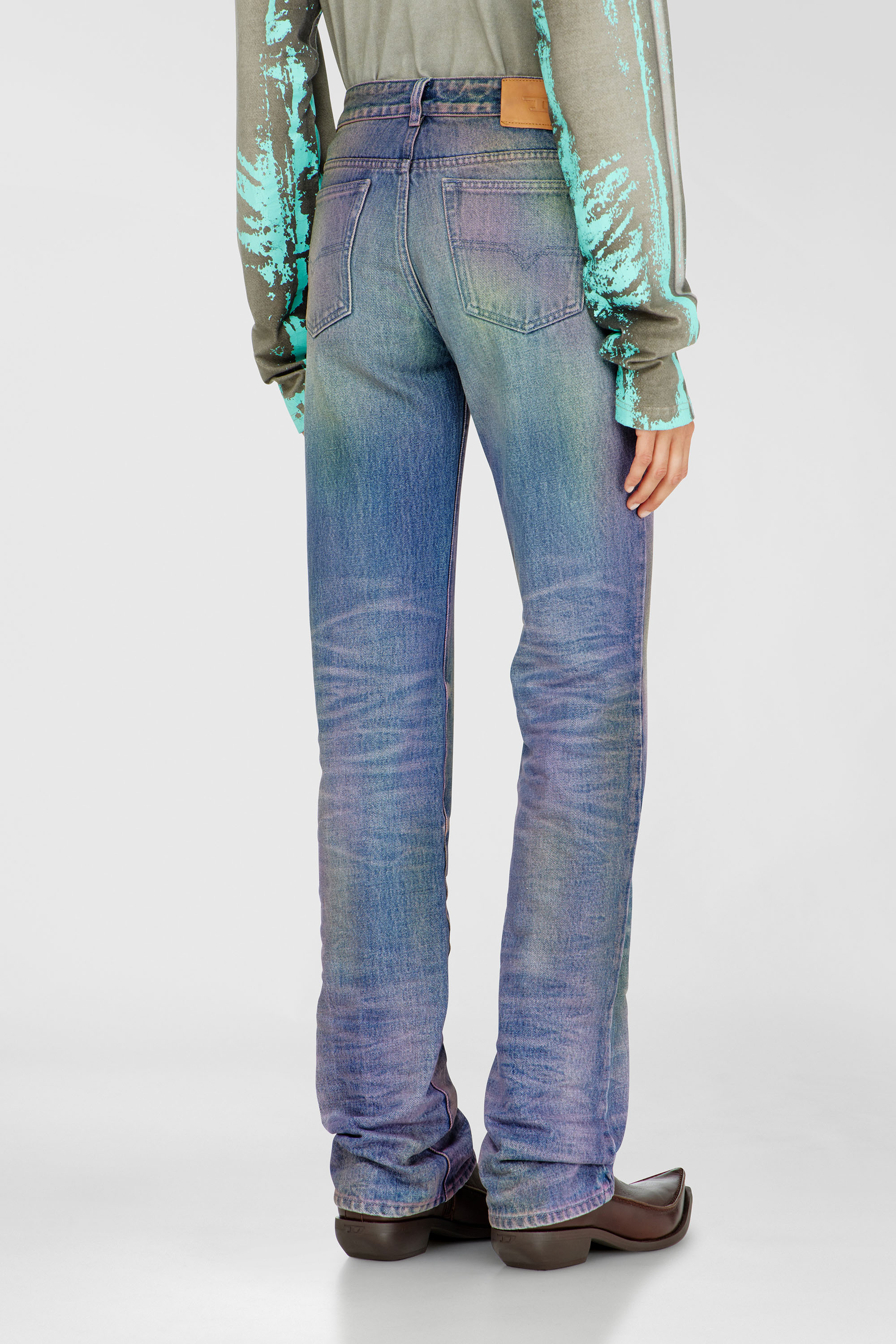 Diesel - Woman's Regular Jeans D-Lie 007FW, Multicolor/Blue - 5