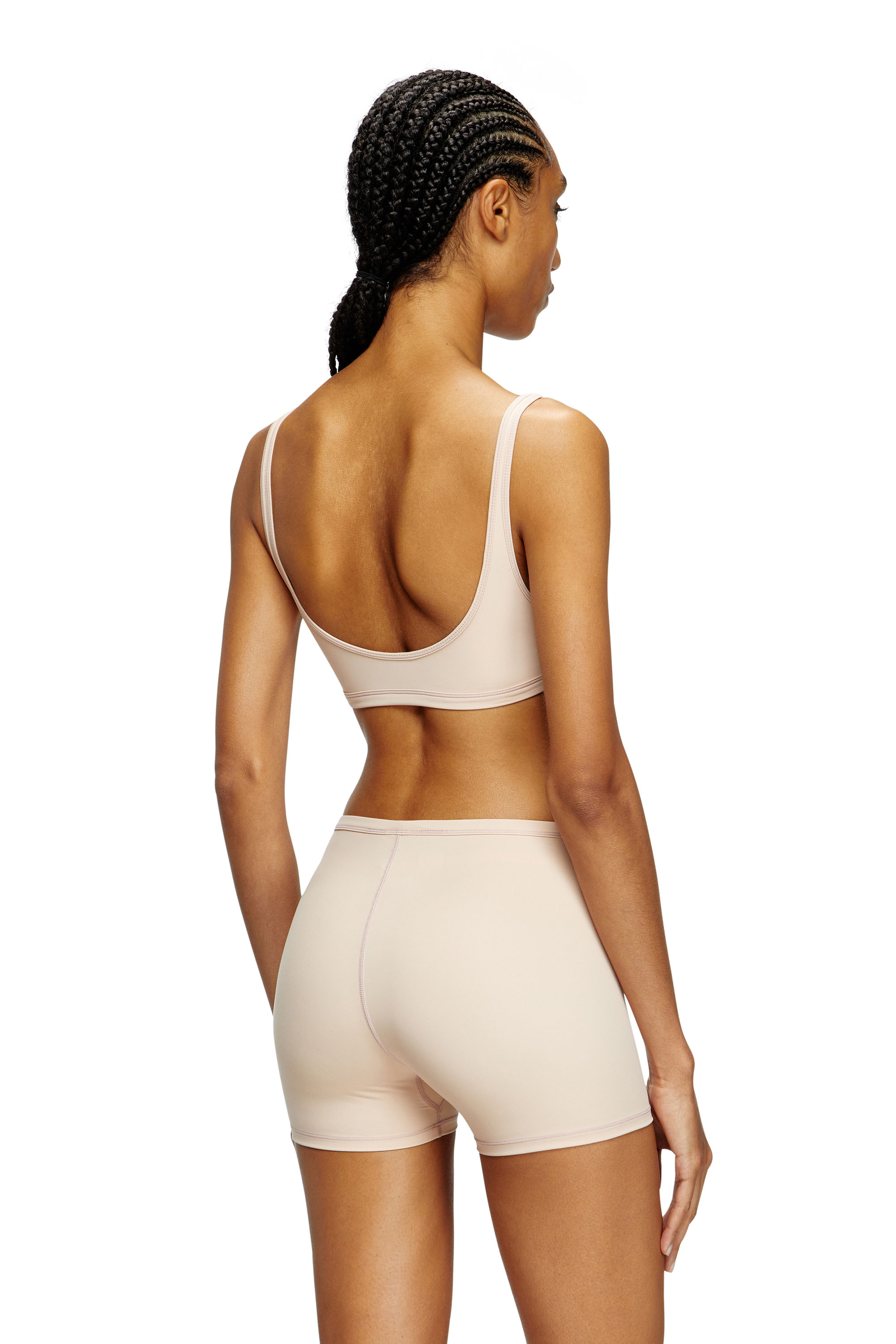 Diesel - CHELSEA-UTLT, Woman's Sports bra with cut-out logo in Nude - 3