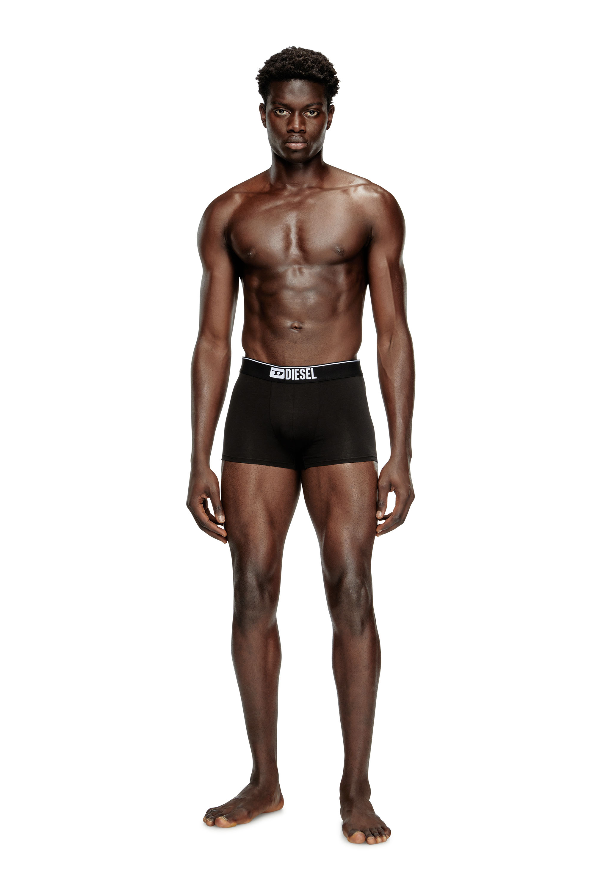 Diesel - UMBX-DAMIENFIVEPACK, Man's Five-pack of plain boxer briefs in Black - 1