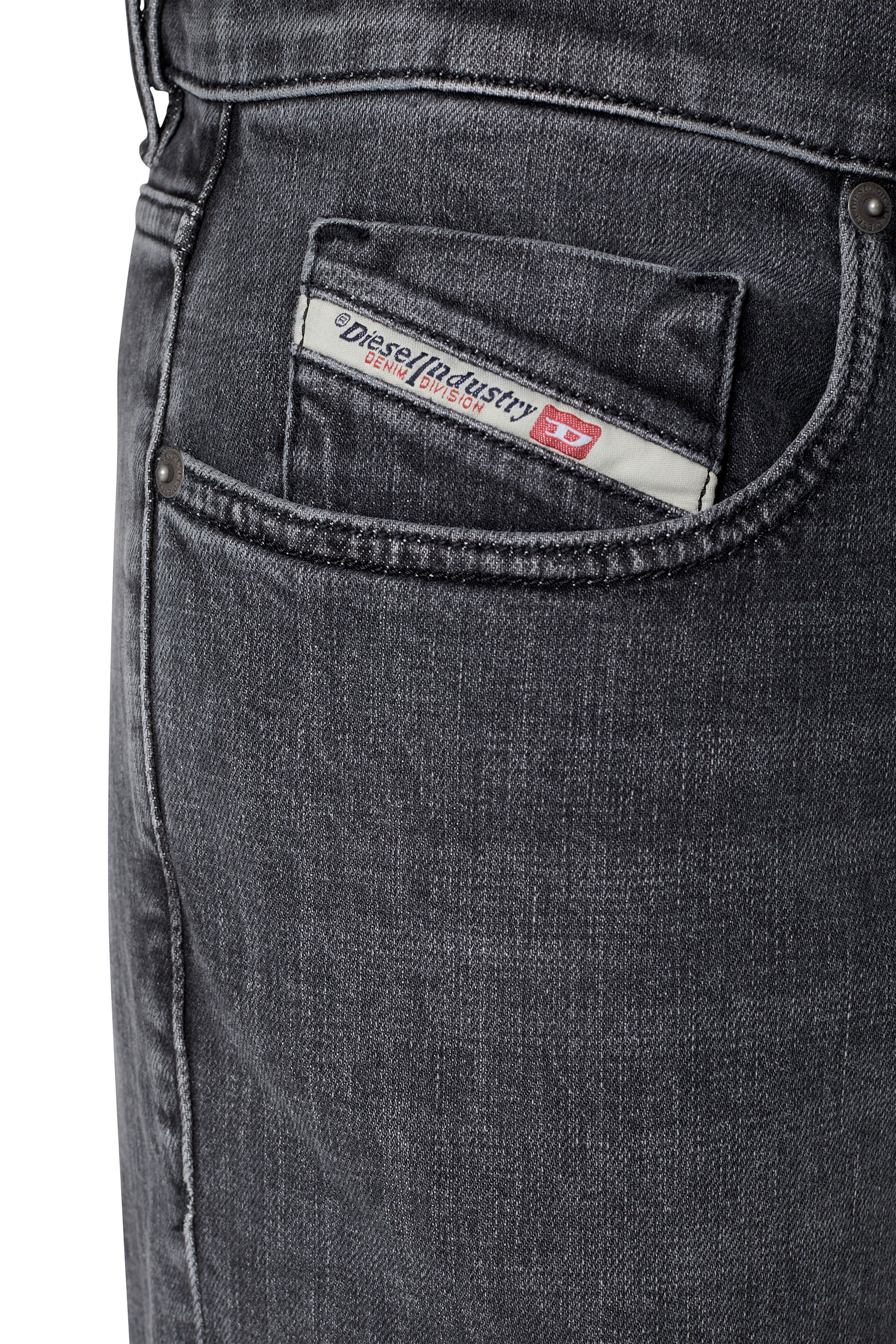 Diesel - Slim Jeans 2019 D-Strukt 09C47, Black/Dark grey - Image 3