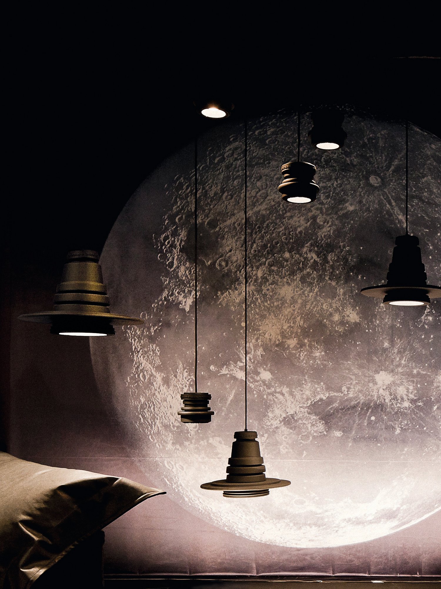 Diesel - TOOL PICCOLA SOSP, Unisex's Small lighting inspired by a reflex camera lens in Black - 4