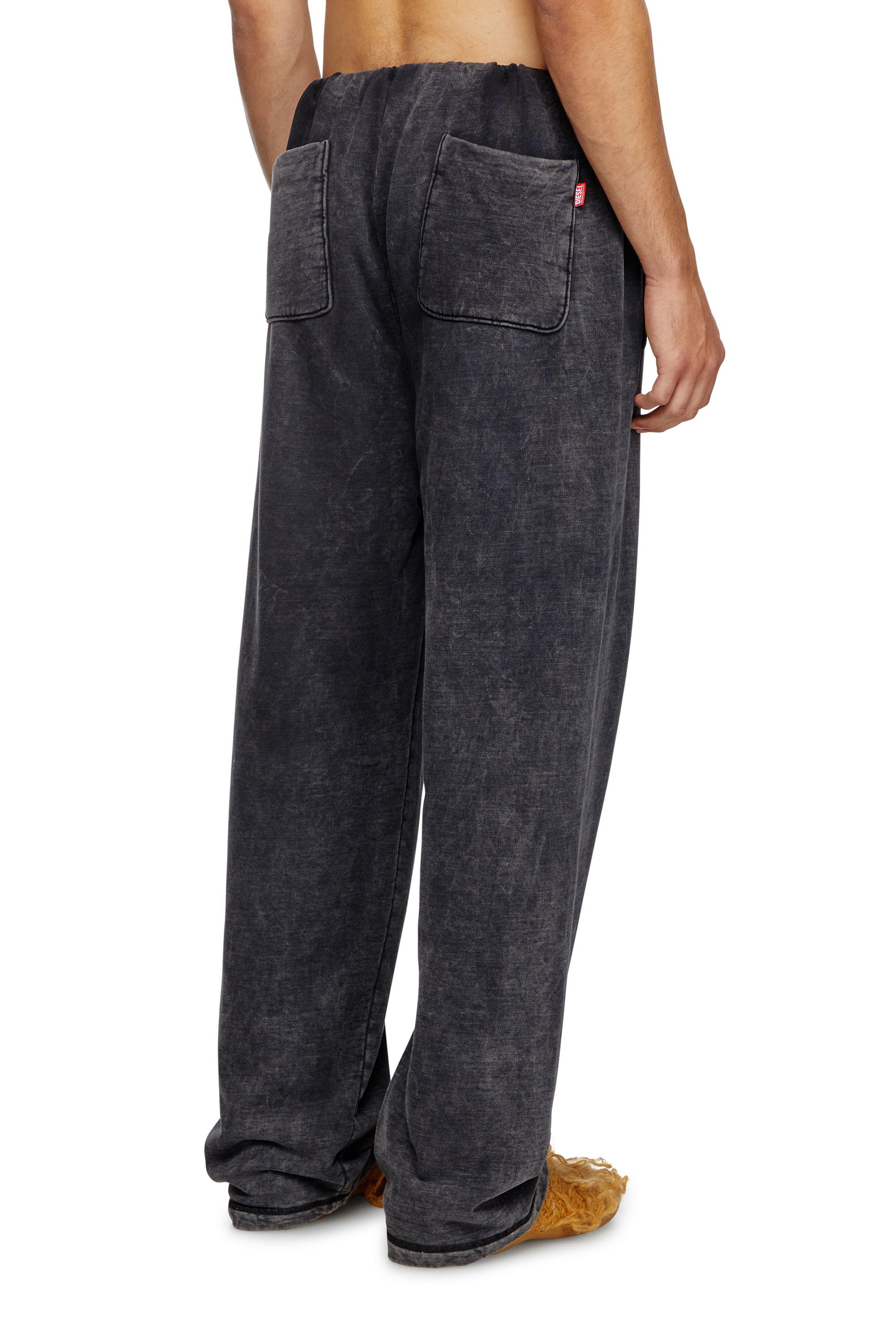 Diesel - P-LUIS, Man's Track pants with denim effect in Black - 4