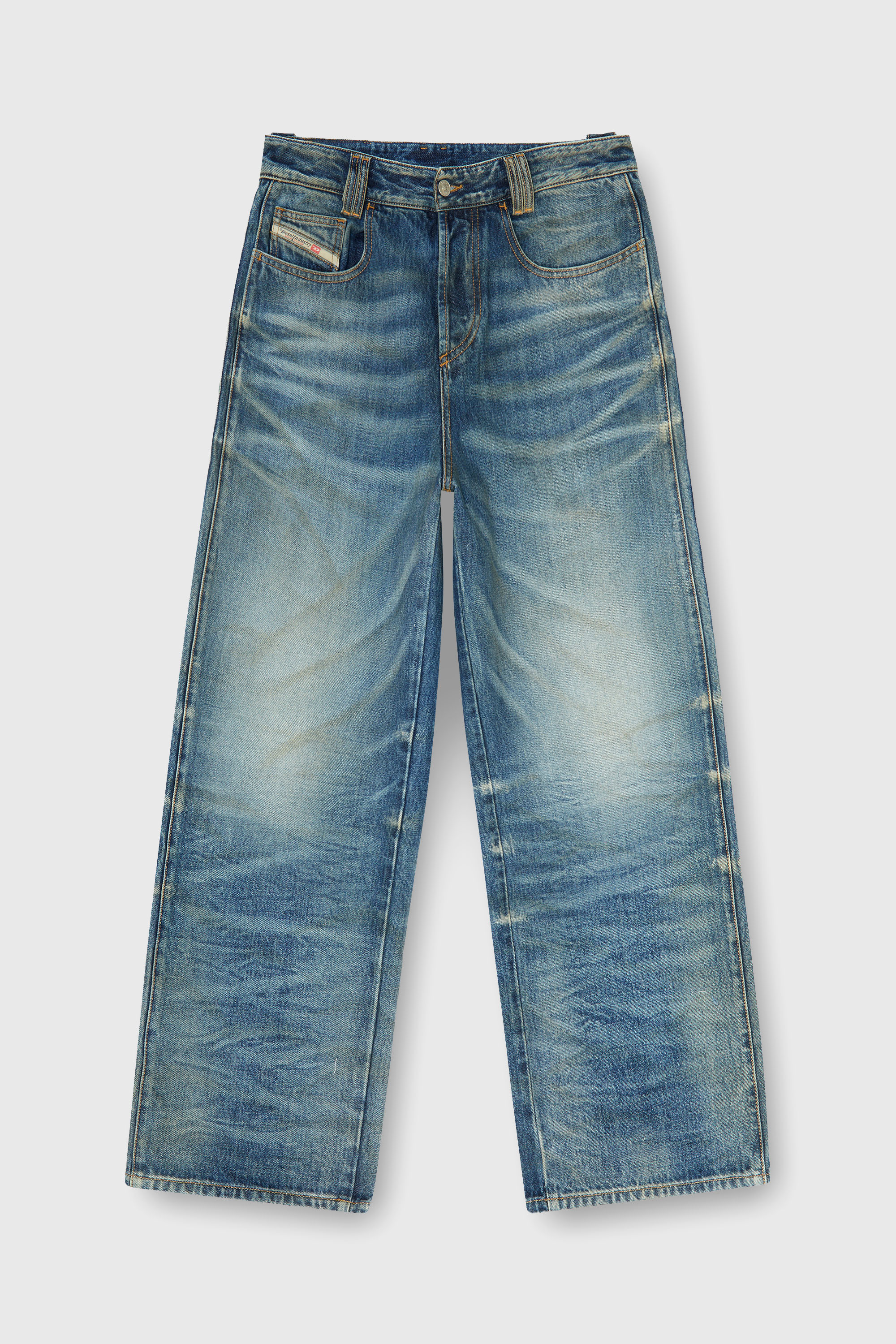 Diesel - Unisex's Relaxed Jeans 1982 D-Hakou 007GC, Medium blue - 2