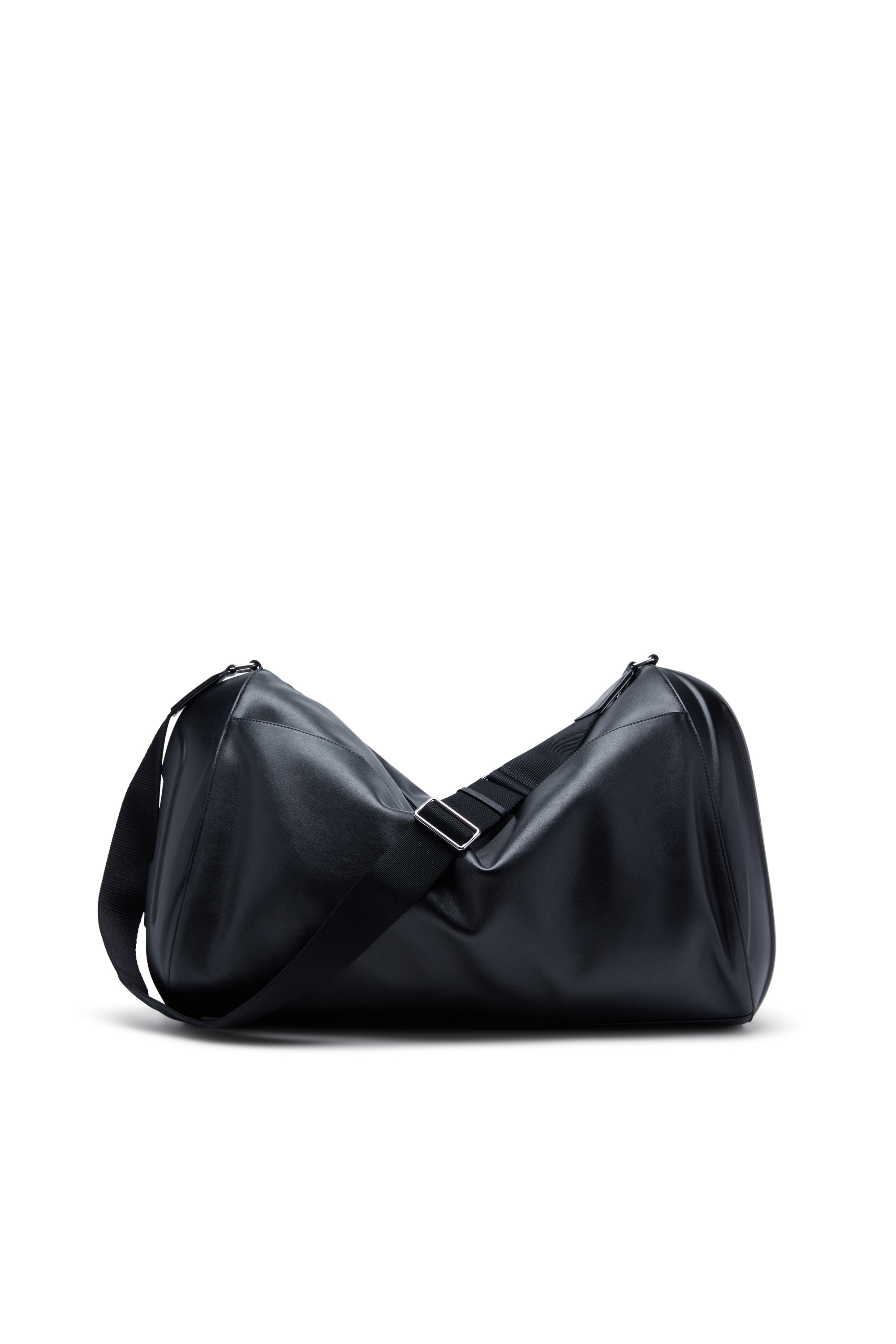 Diesel - LOAD-D DUFFLE X, Unisex's Load-D-Duffle bag with hard-shell logo sides in Black - 1
