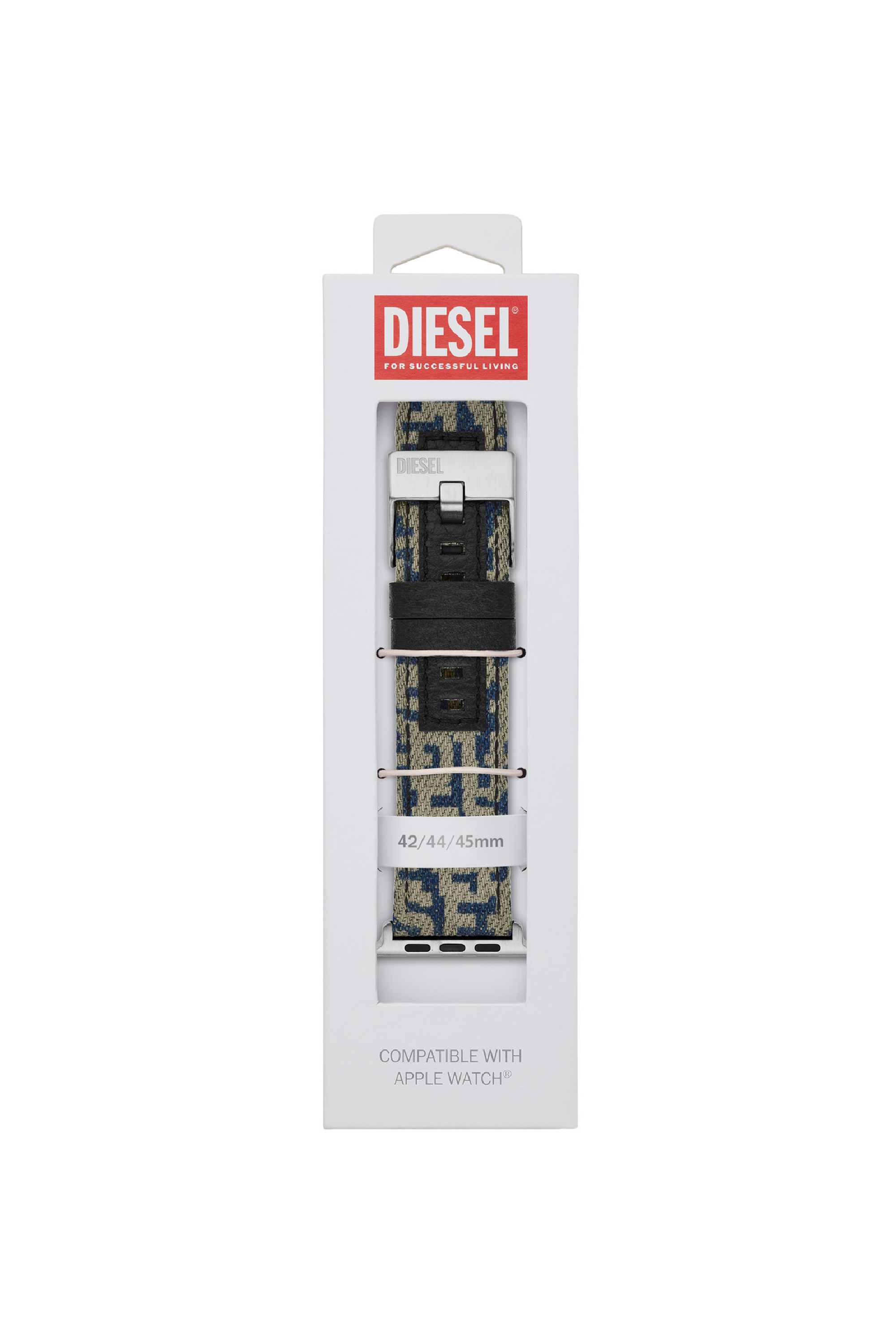 Diesel - DSS0013, Unisex's Blue denim Band for Apple watch&reg;, 42/44/45mm in Blue - 2