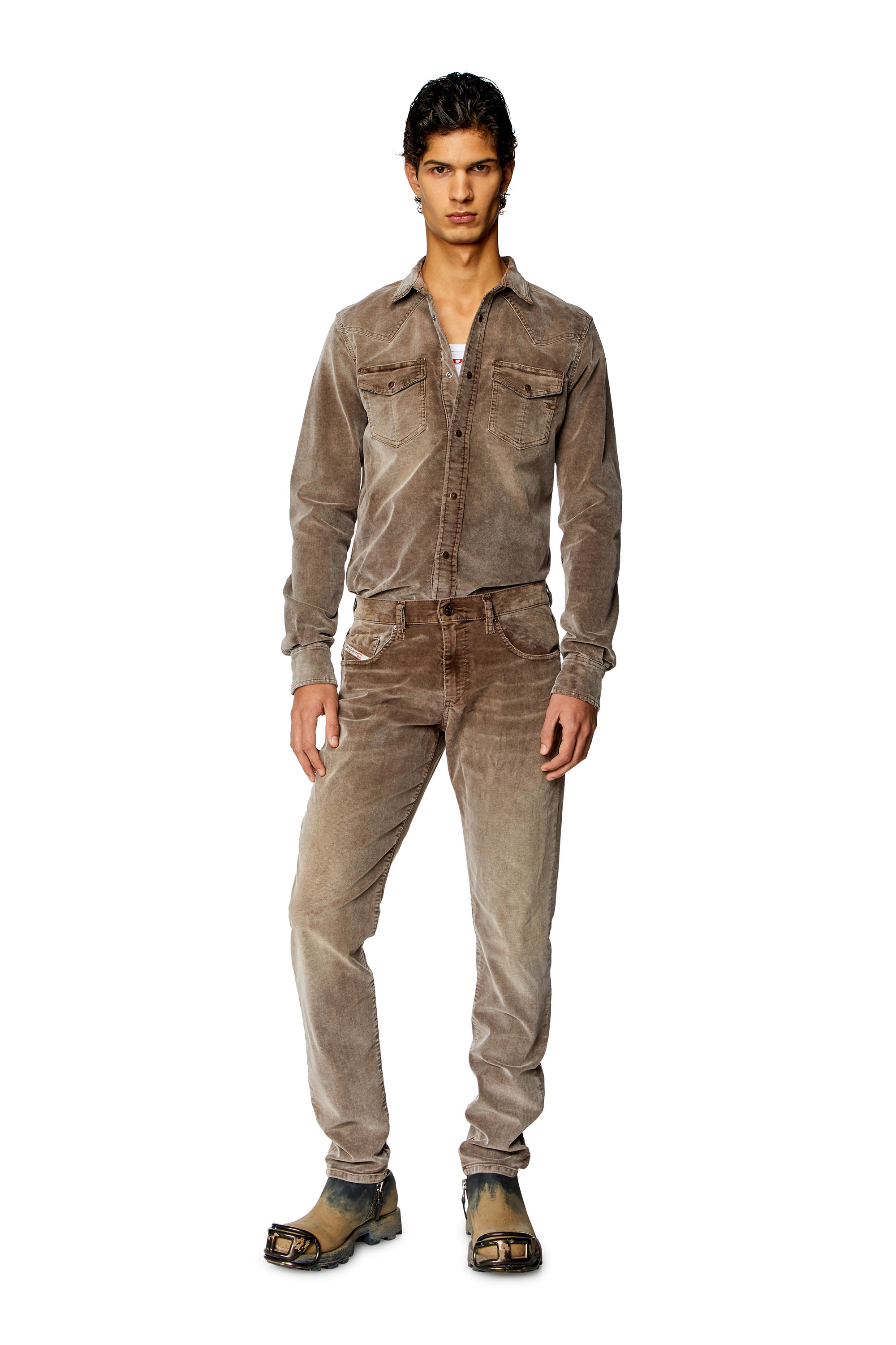 Diesel - Slim Jeans 2019 D-Strukt 068JF, Brown - Image 4