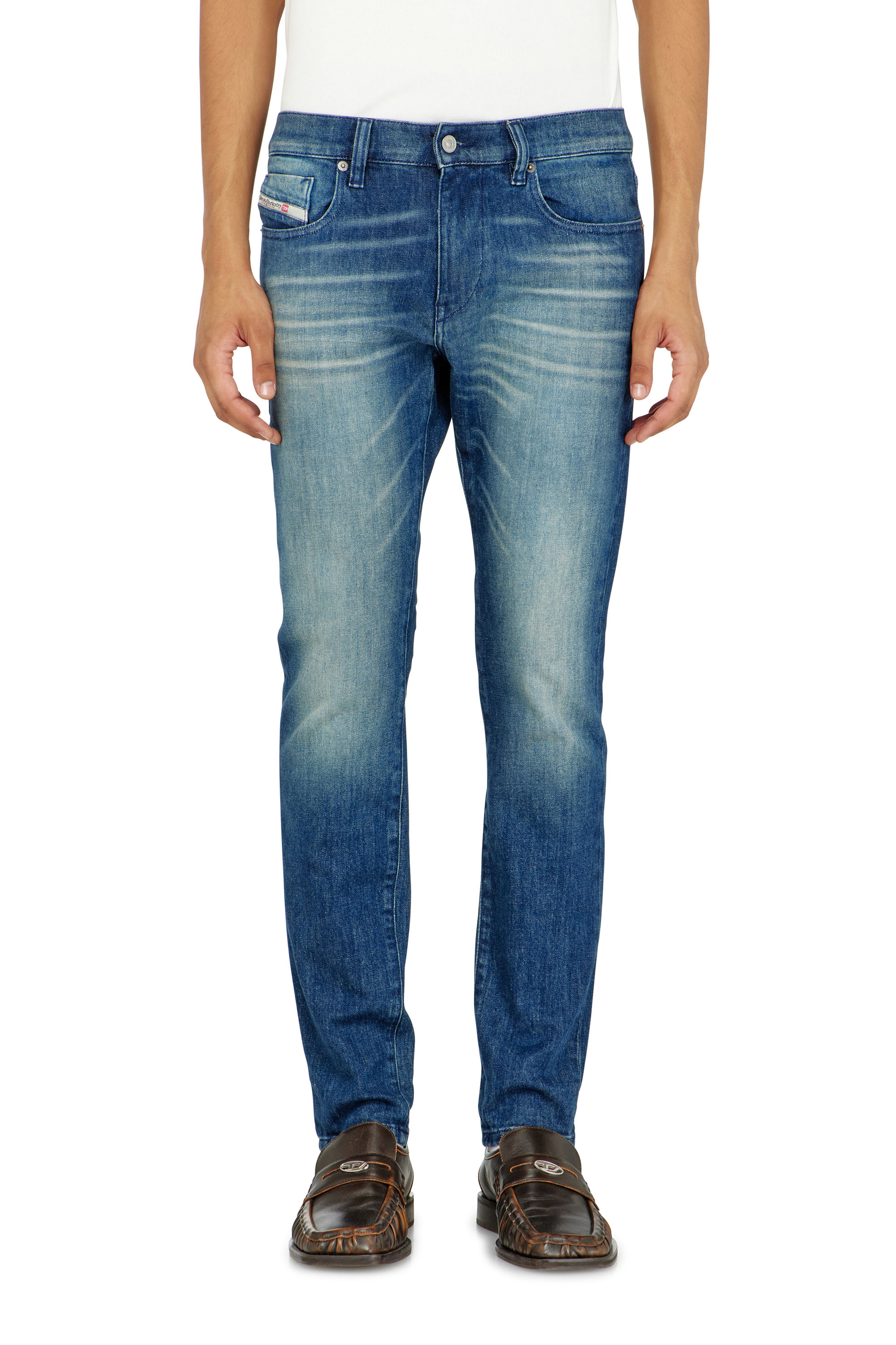 Diesel - Man's Slim Jeans 2019 D-Strukt 0KBBR, Dark Blue - 2