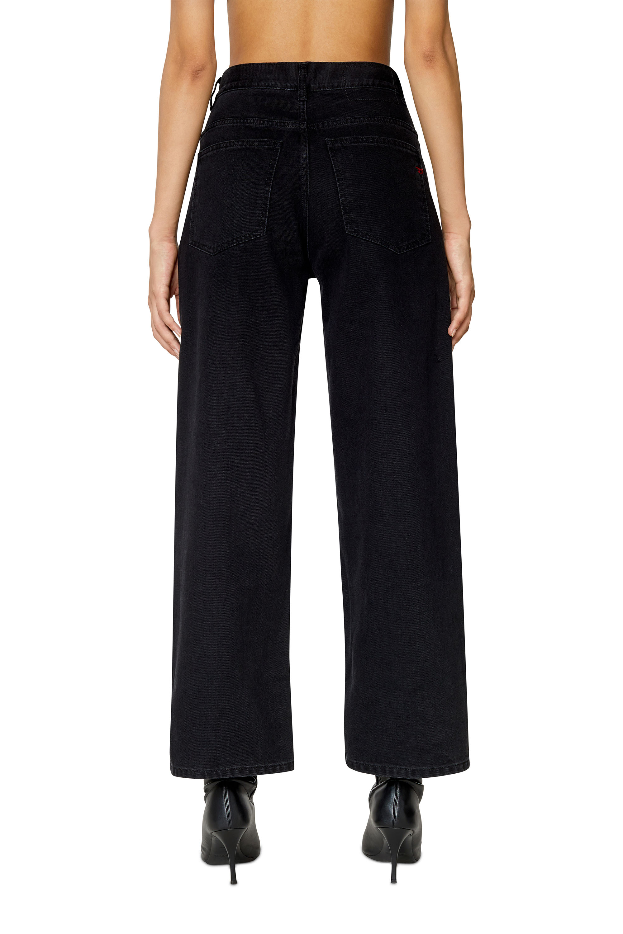 Diesel - Bootcut and Flare Jeans 2000 Widee Z09RL, Woman's Bootcut and Flare Jeans - 2000 Widee in Black/Dark grey - 6