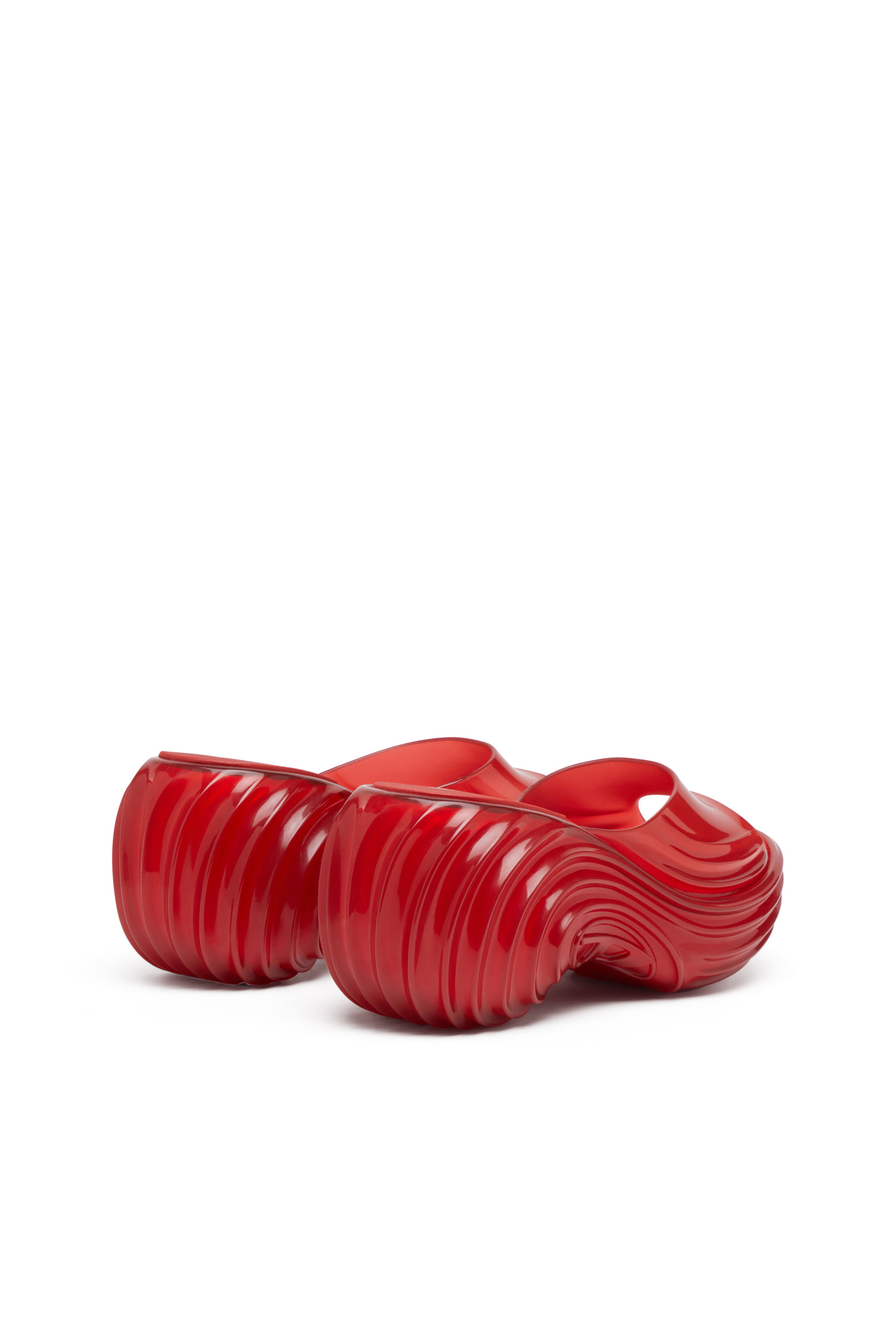 Diesel - MELISSA QUANTUM PLATFORM, Woman's Platform mule in Melflex® in Red - 4