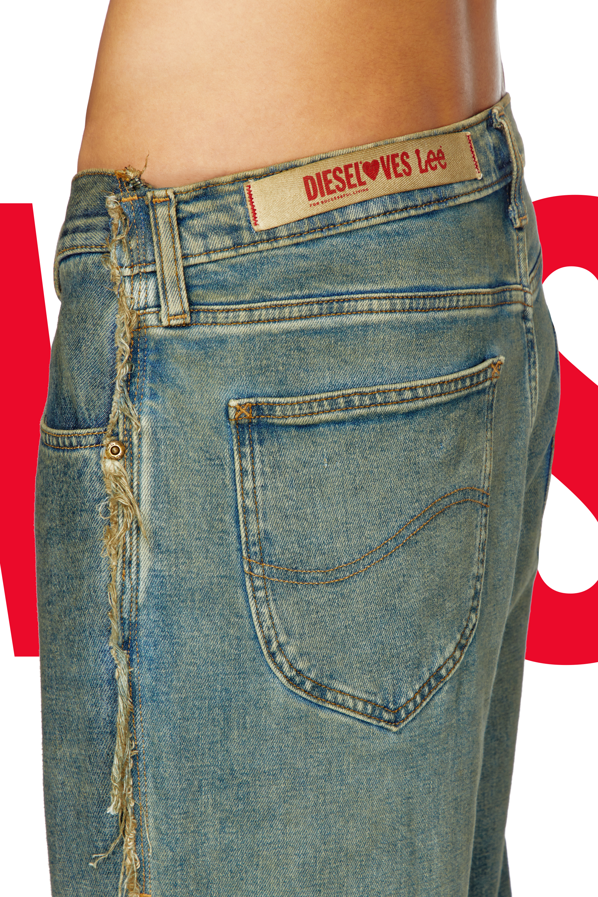 Regular Jeans Dieseloves 03 09M98, Dark Blue Diesel - Man's Regular Jeans Dieseloves 03 09M98, Dark Blue - 4