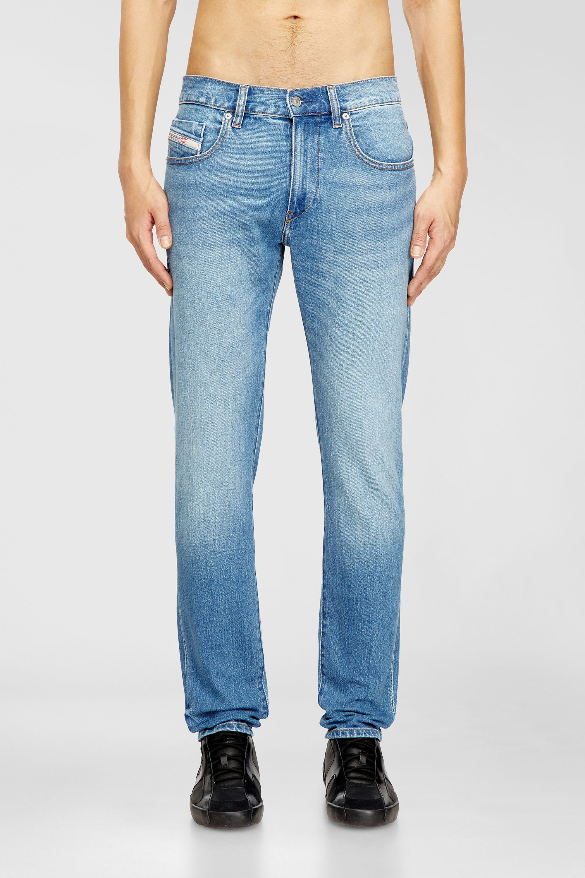 Diesel - Man's Slim Jeans 2019 D-Strukt 0ADBK, Light Blue - 1