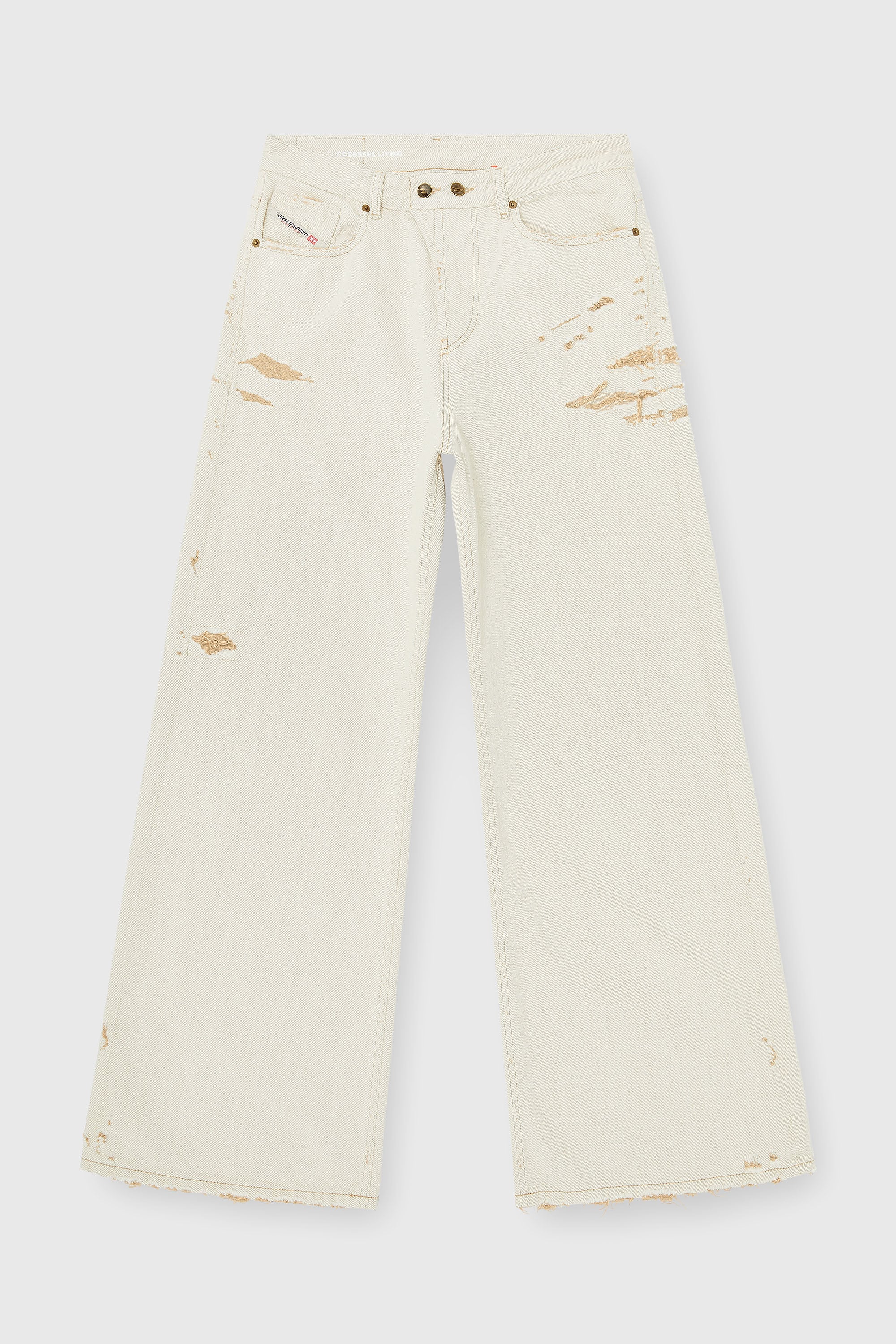 Diesel - Woman's Relaxed Jeans 1996 D-Sire 09P89, Beige - 2