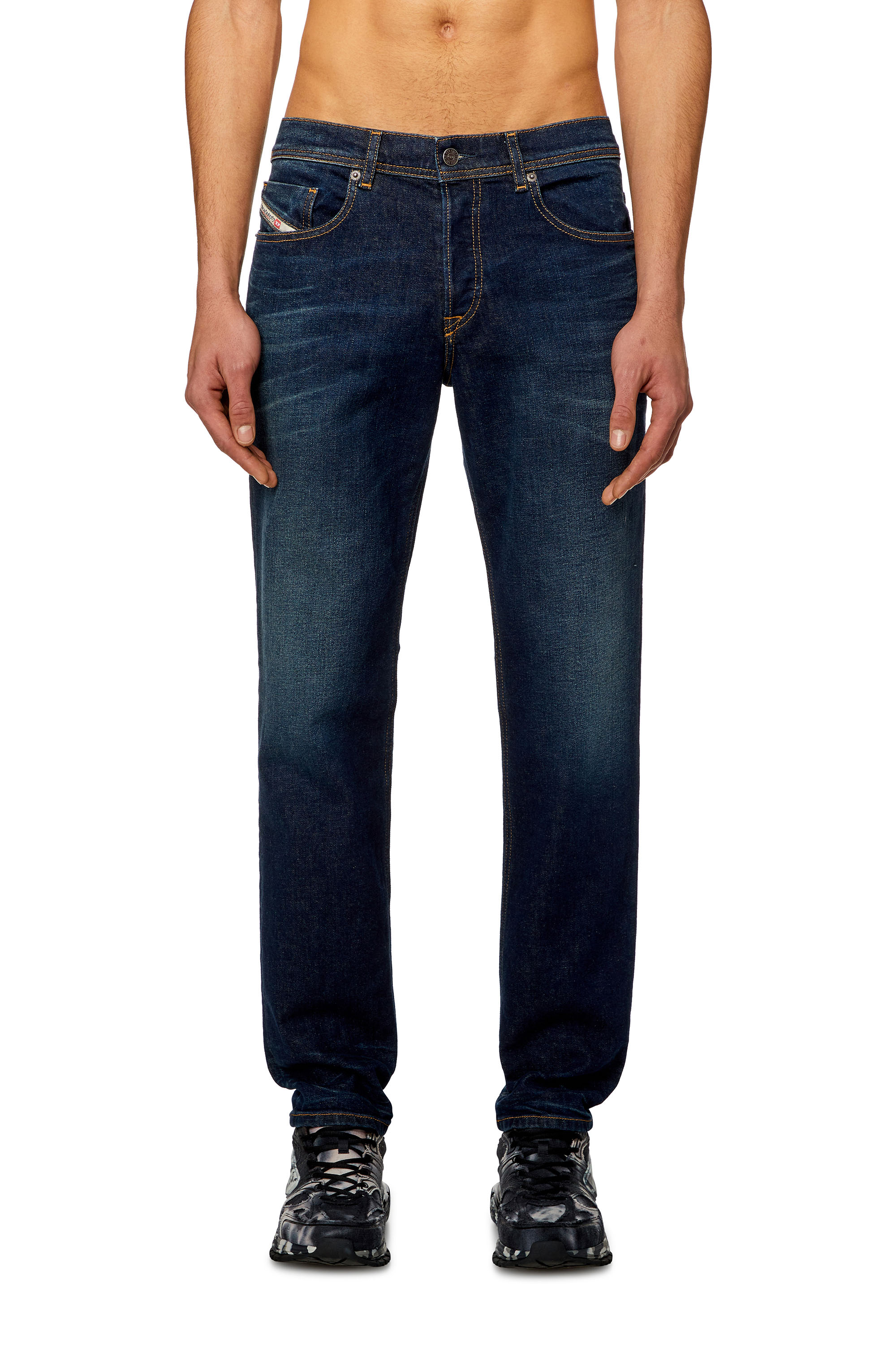 Diesel - Man Tapered Jeans 2023 D-Finitive 09H38, Dark Blue - Image 1
