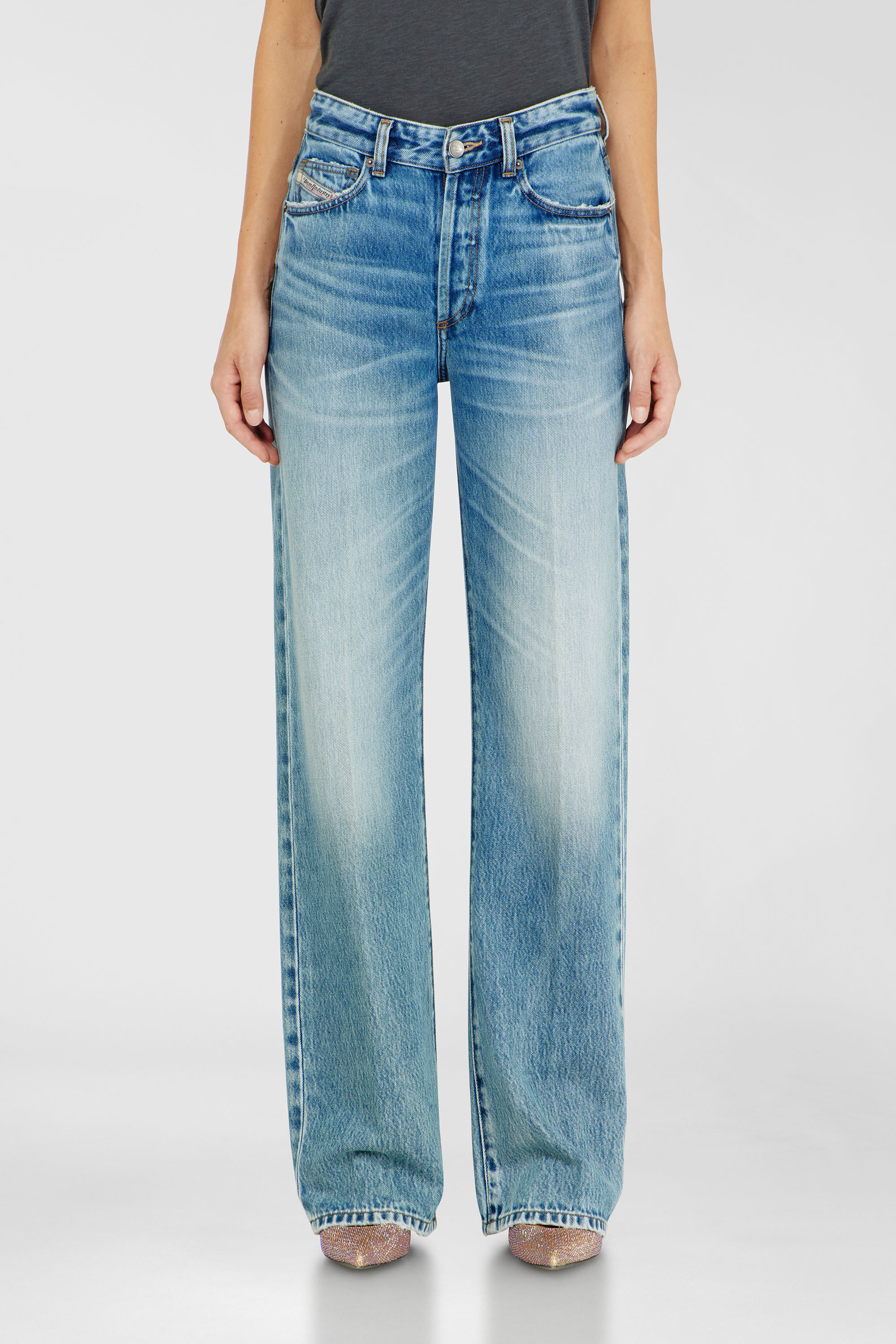 Diesel - Woman's Regular Jeans 1971 D-Sent 0DLDF, Light Blue - 1